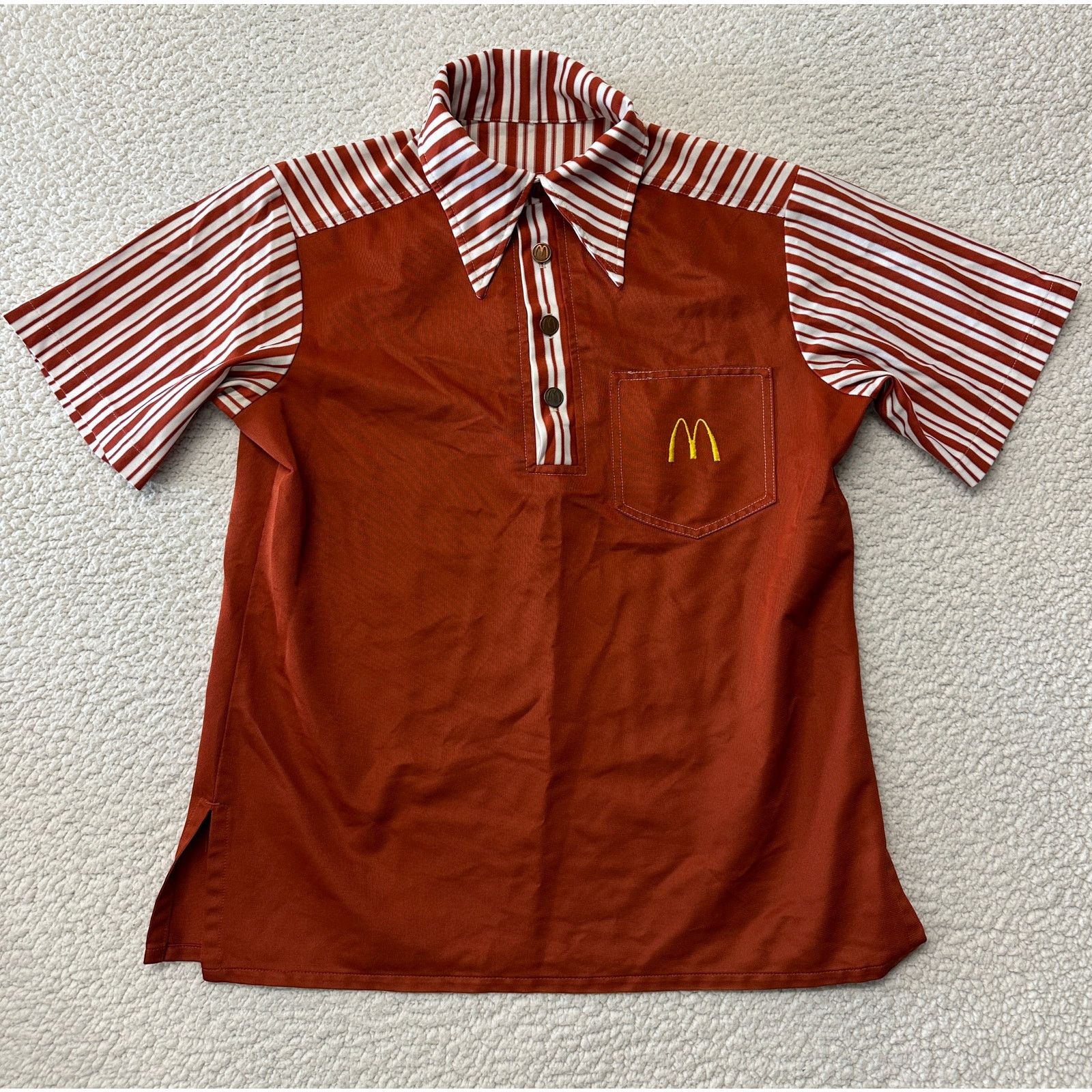 Vintage 1976 McDonald Employed Uniform Shirt Pants & Apron