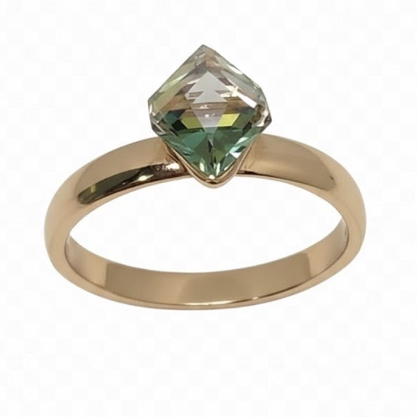 Swarovski Swarovski Blue Topaz Gold Plated Ring Size 7 Size ONE SIZE - 1 Thumbnail