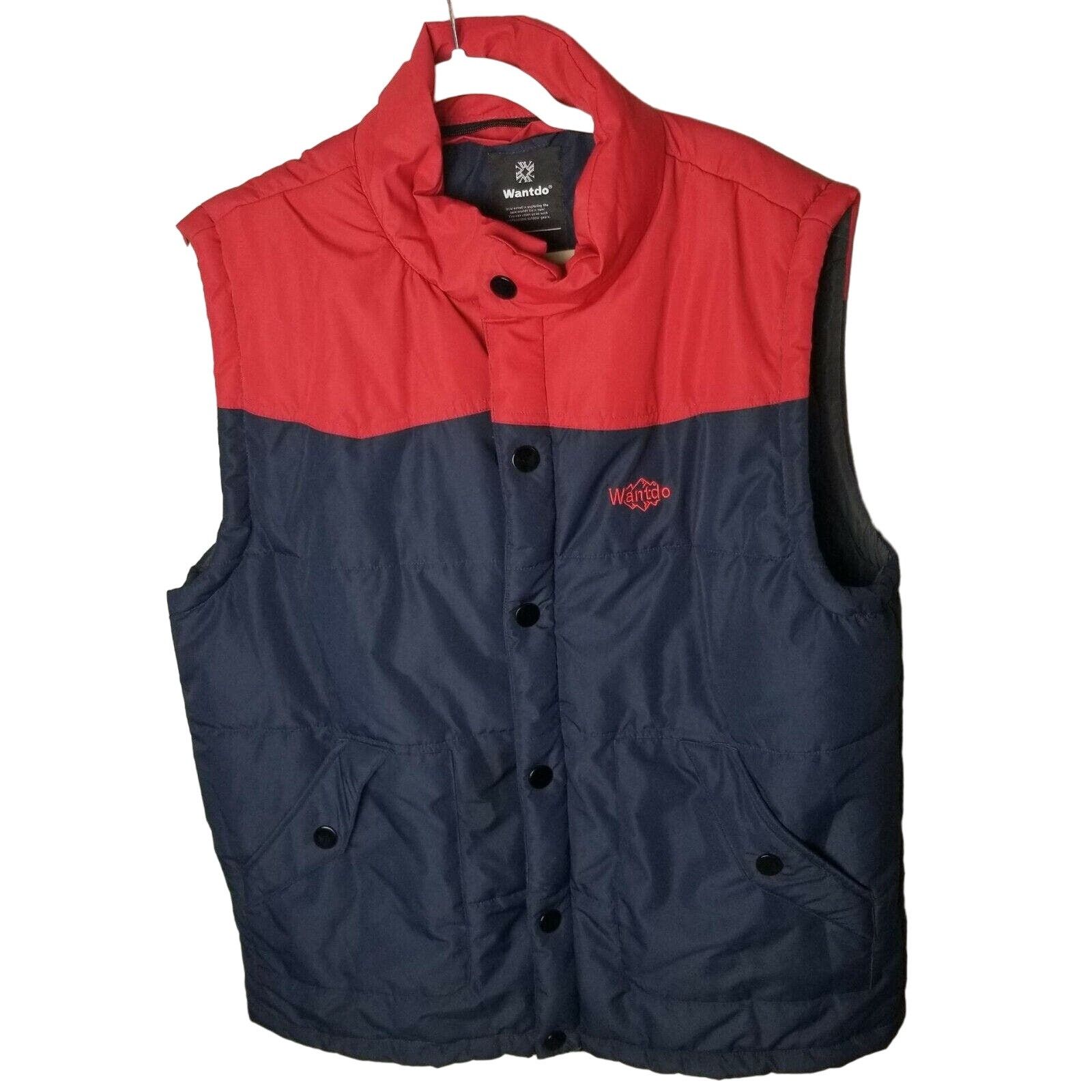 WANT Les Essentiels Wantdo Mens Puffer Vest Sz XL Gorpcore Ski Outdoor Insulated Size US XL / EU 56 / 4 - 1 Thumbnail