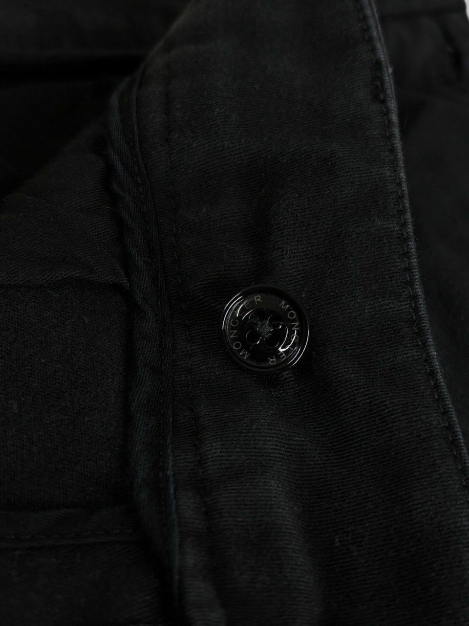 Moncler Moncler Black Cotton Twill Trousers Zip Pocket Pants Size US 36 / EU 52 - 20 Thumbnail