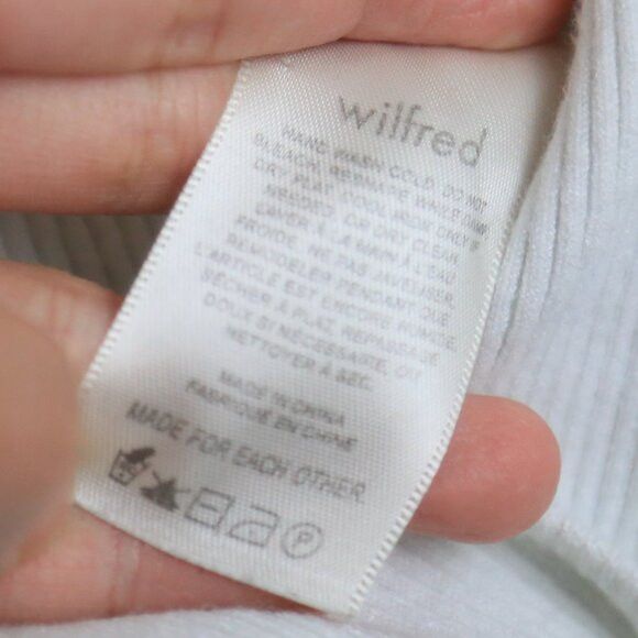 Aritzia Wilfred All Tied Up Short-sleeve Wrap Ribbed Sweater Size XS / US 0-2 / IT 36-38 - 5 Thumbnail