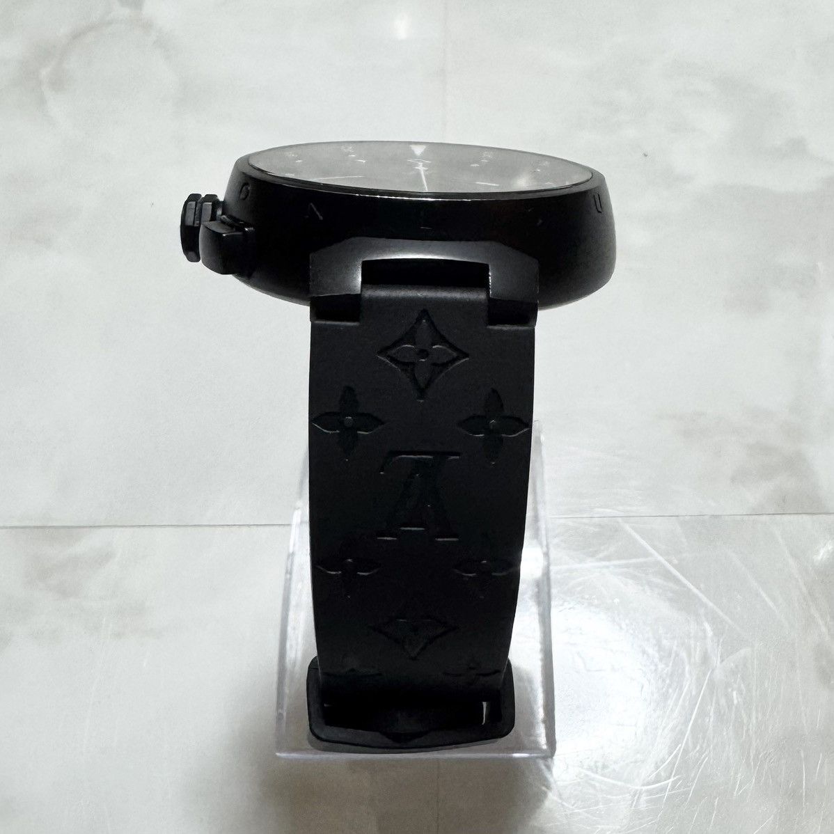 Louis Vuitton Authentic Louis Vuitton Tambour Black TO4139 Q1A62 Monogram Size ONE SIZE - 12 Thumbnail