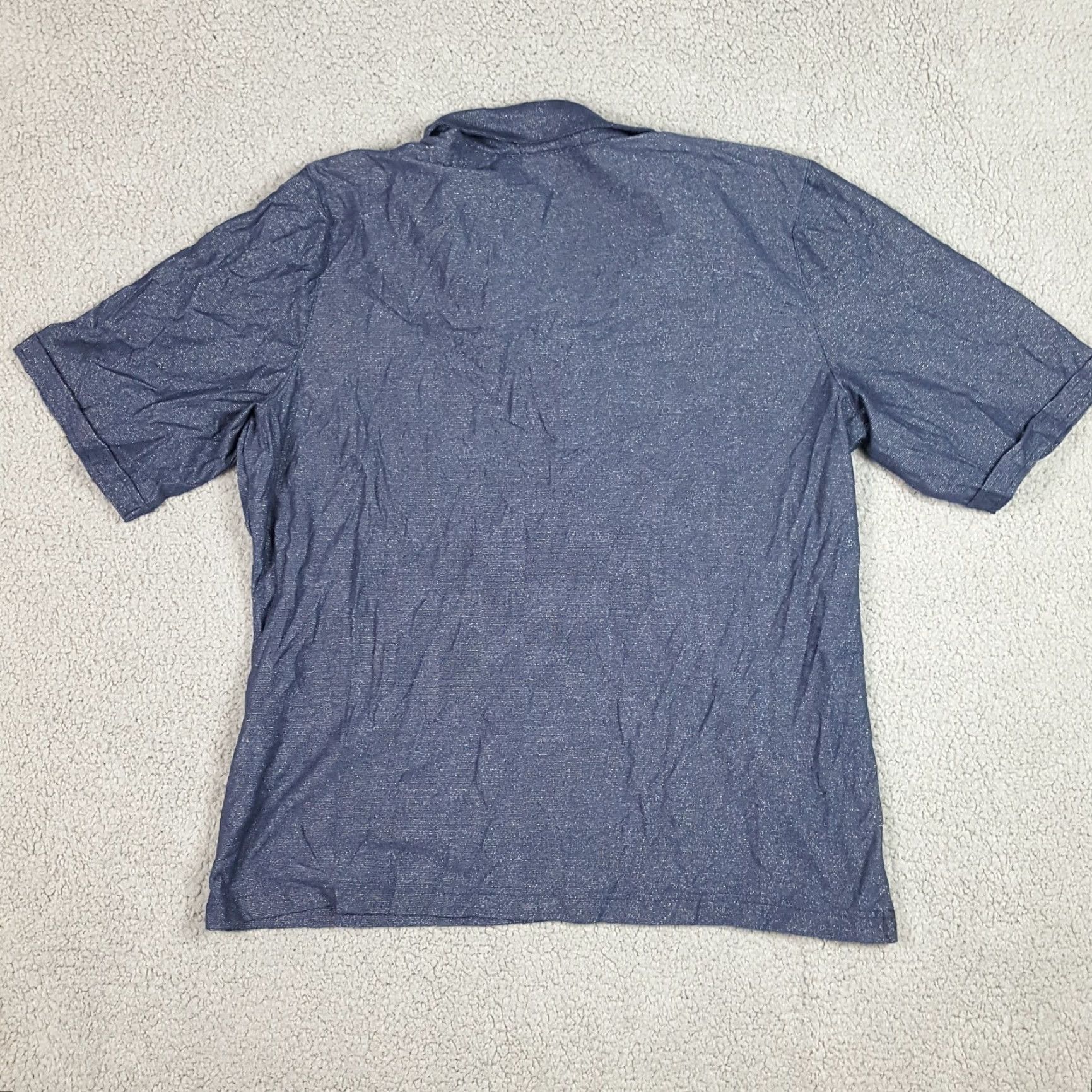 Vintage Blue Silver Collared Preppy Women's Size XL Stretch Modal Tennis Golf Polo Shirt Size XL / US 12-14 / IT 48-50 - 3 Thumbnail