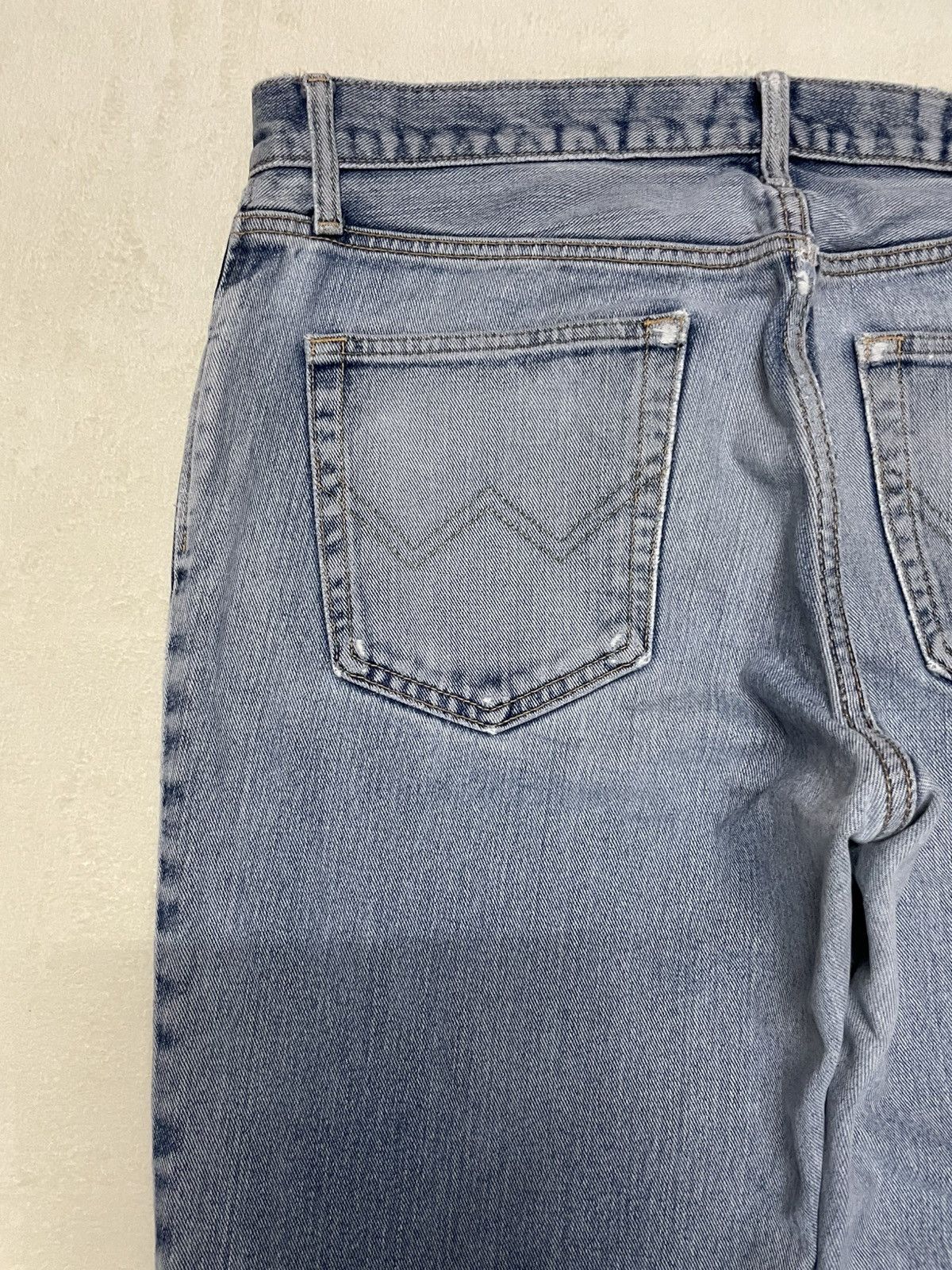 Edwin Vintage Edwin Japanese Brand Distressed Blue Wash Jeans Size US 35 - 14 Thumbnail