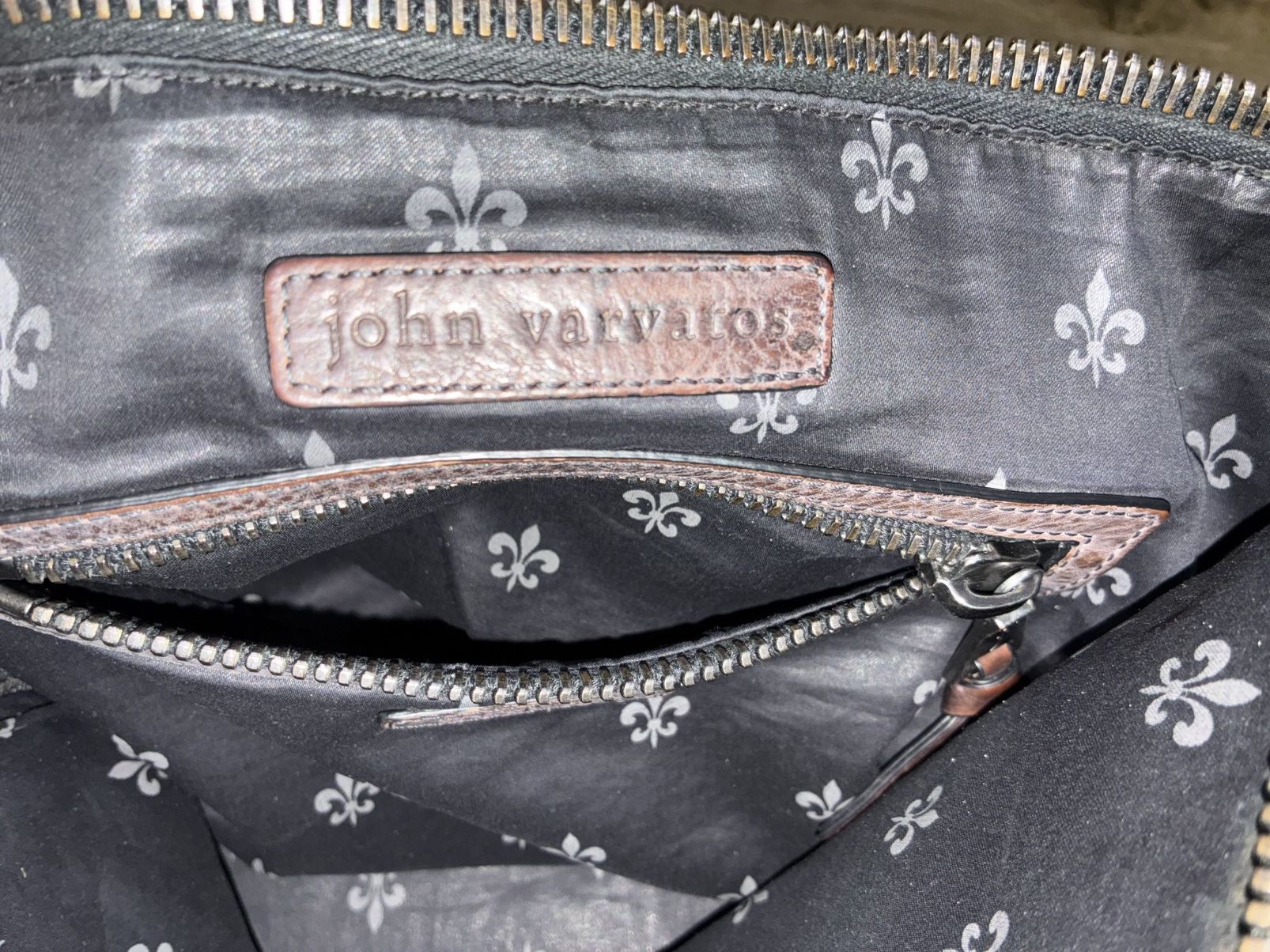 John Varvatos John Varvatos Embossed Snakeskin Leather Clutch/Pouch -Black Size ONE SIZE - 5 Thumbnail