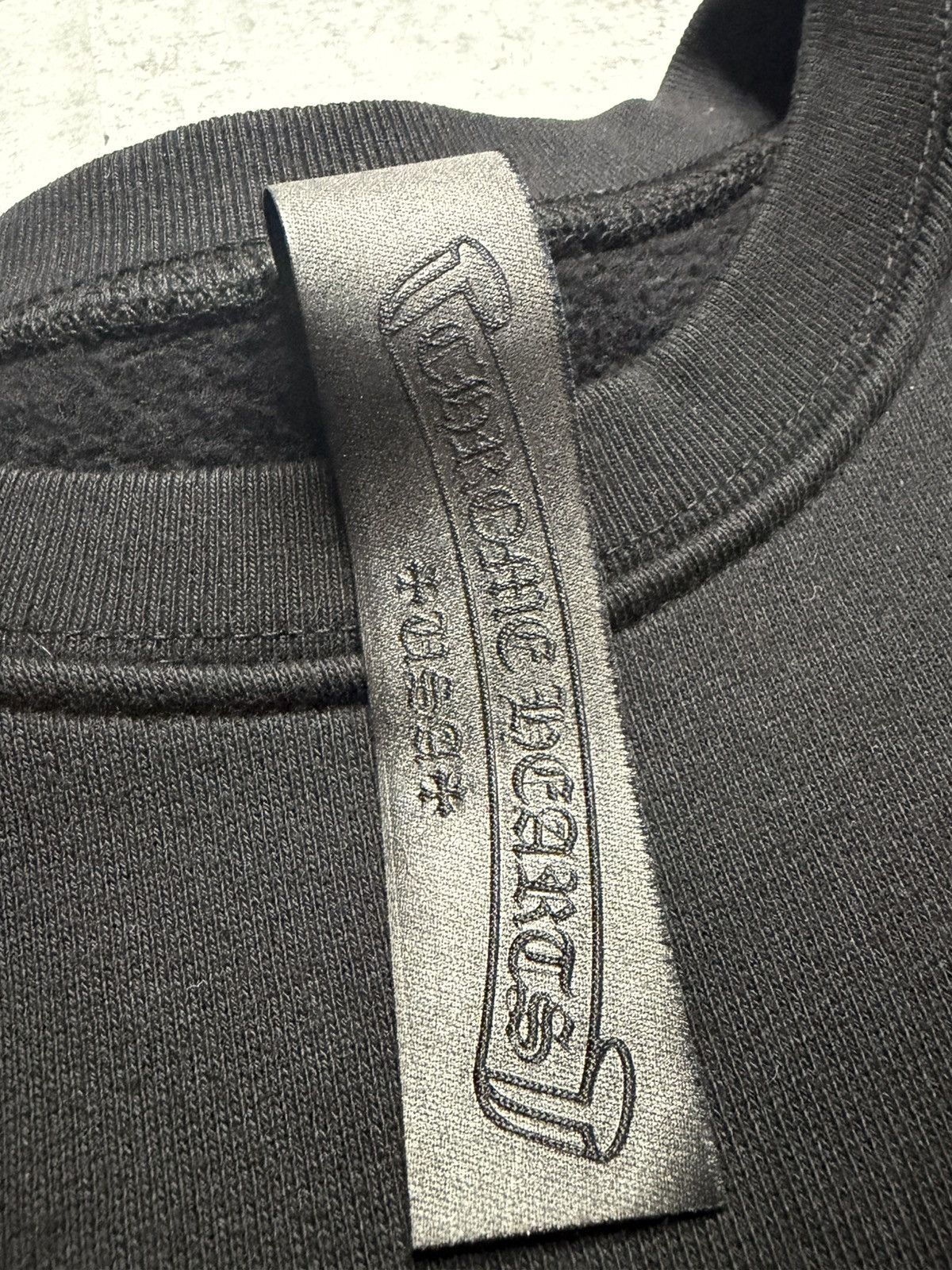 Chrome Hearts Chrome Heart Black Flooded Patch Crewneck Size US M / EU 48-50 / 2 - 4 Thumbnail