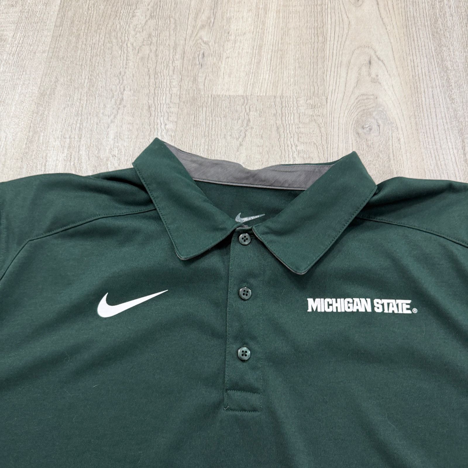Nike Nike Michigan State Spartans Polo Shirt Men's Extra Large Size US XL / EU 56 / 4 - 3 Thumbnail