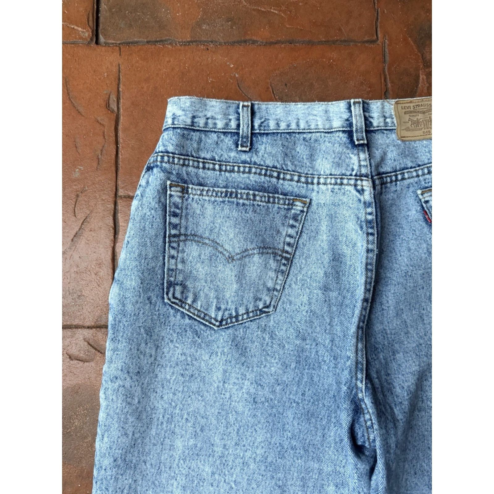 Levi's VINTAGE Levi's 545 Acid Wash Denim Straight Jeans Men 40x30 USA Made Size US 40 / EU 56 - 3 Thumbnail