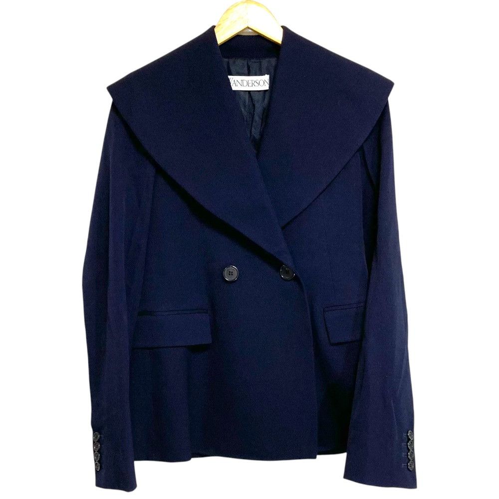 Other Other JW Anderson Big Collar Wool Gabardine Jacket Textile Outerwear JK0092PG0011888 DUTY FREE for USA Size ONE SIZE - 1 Thumbnail