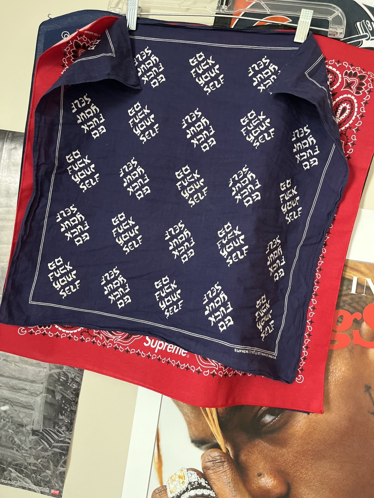 Supreme Go Fuck Yourself Bandana Black - SS17 - US