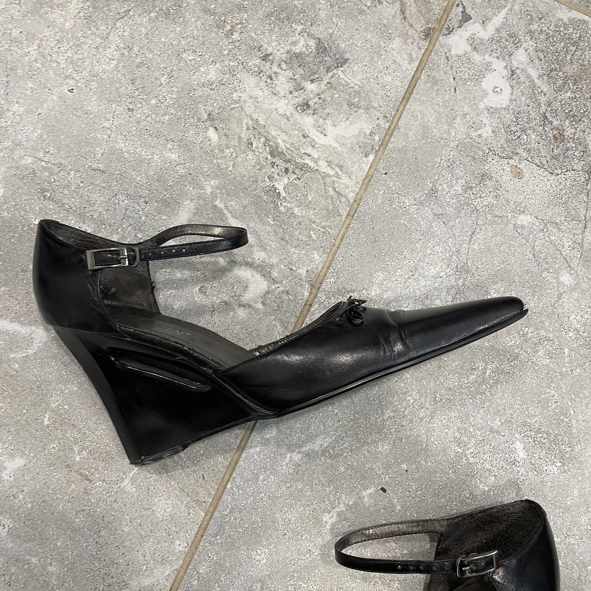 Japanese Brand × Vintage 40 cyber black Vintage vampire Spikes High Heels goth rock Size US 10 / IT 40 - 3 Thumbnail