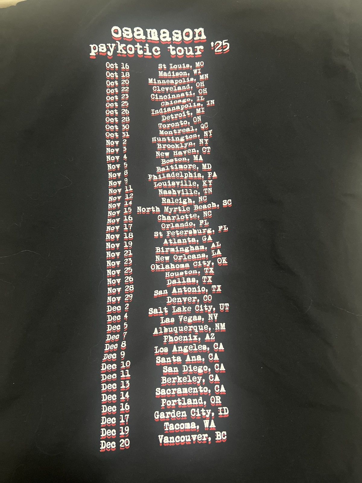 Osamason Osamason Psykotic Merch tee Size US M / EU 48-50 / 2 - 5 Thumbnail