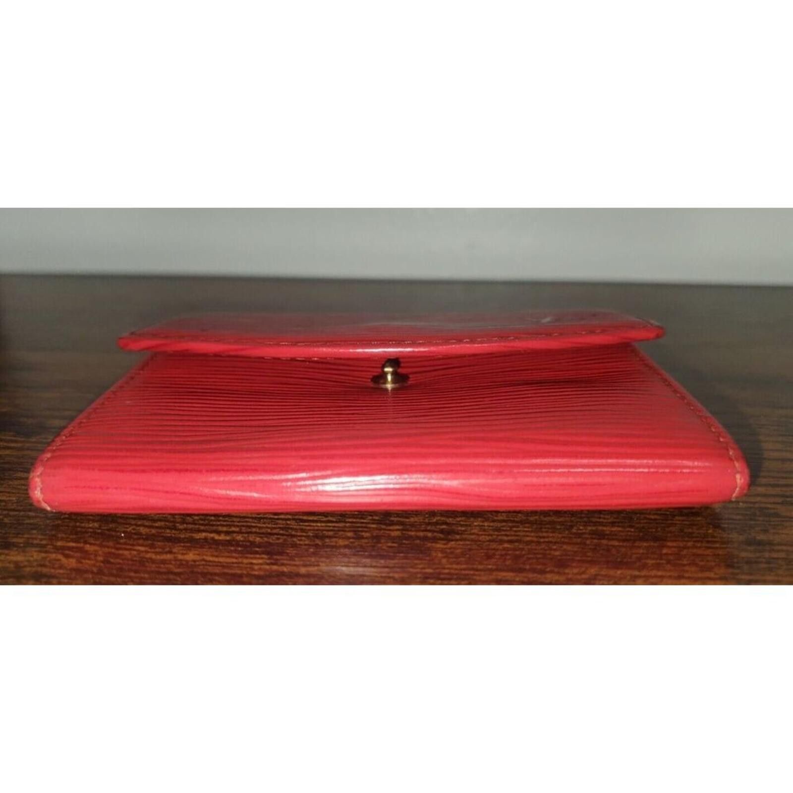 Louis Vuitton Louis Vuitton Epi Leather Castilian Red Wallet Spain M63587 Size ONE SIZE - 10 Thumbnail