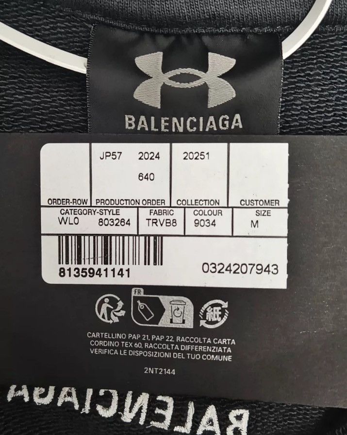 Balenciaga Balenciaga x Under logo zipper jacket2412-Nextarrow Size US M / EU 48-50 / 2 - 4 Thumbnail