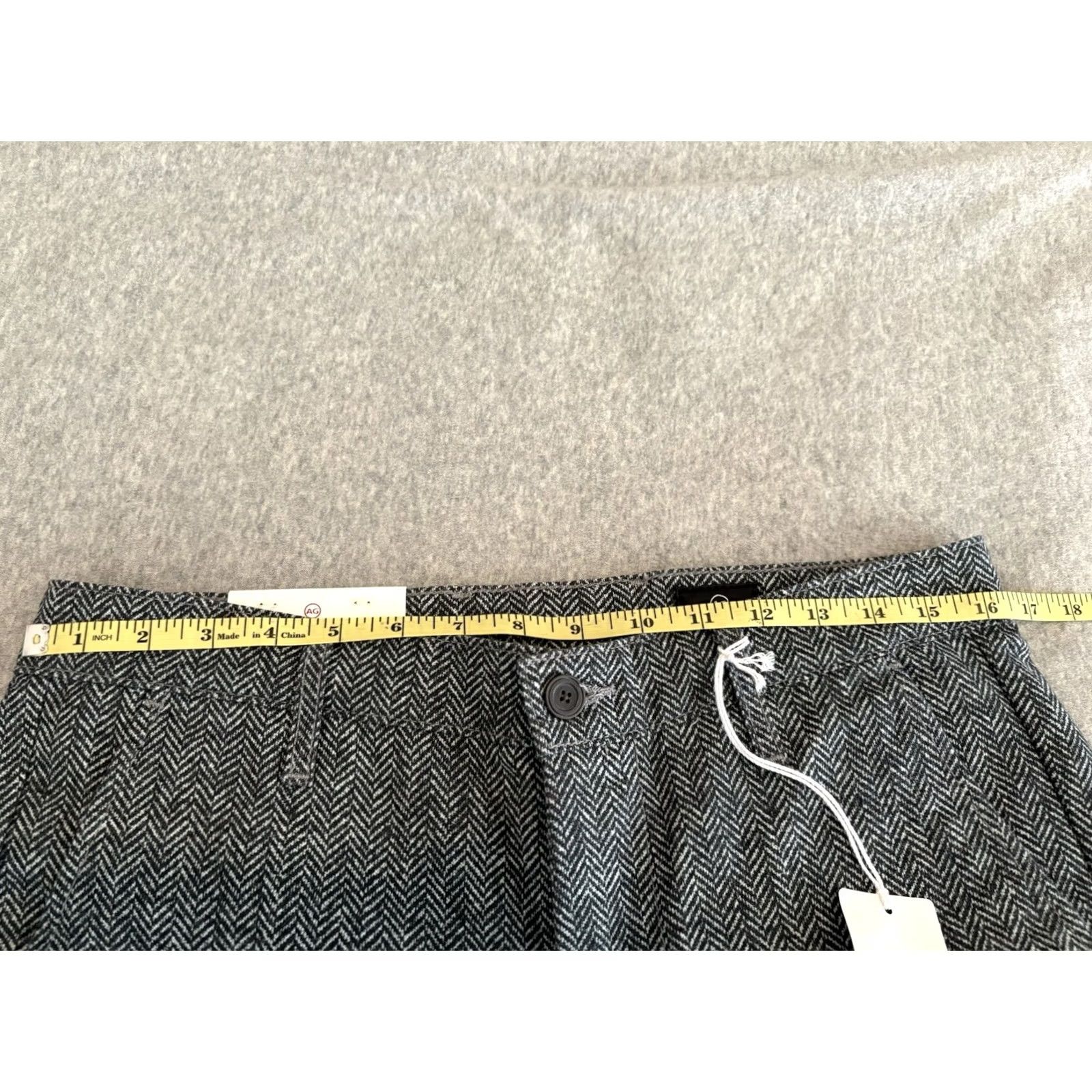 Vintage AG Adriano Goldschmied AG Marshall Slim Chino Pants Mens 32x30 Gray Slim Fit Cotton Blend Flat Front NWT Size US 32 / EU 48 - 7 Thumbnail
