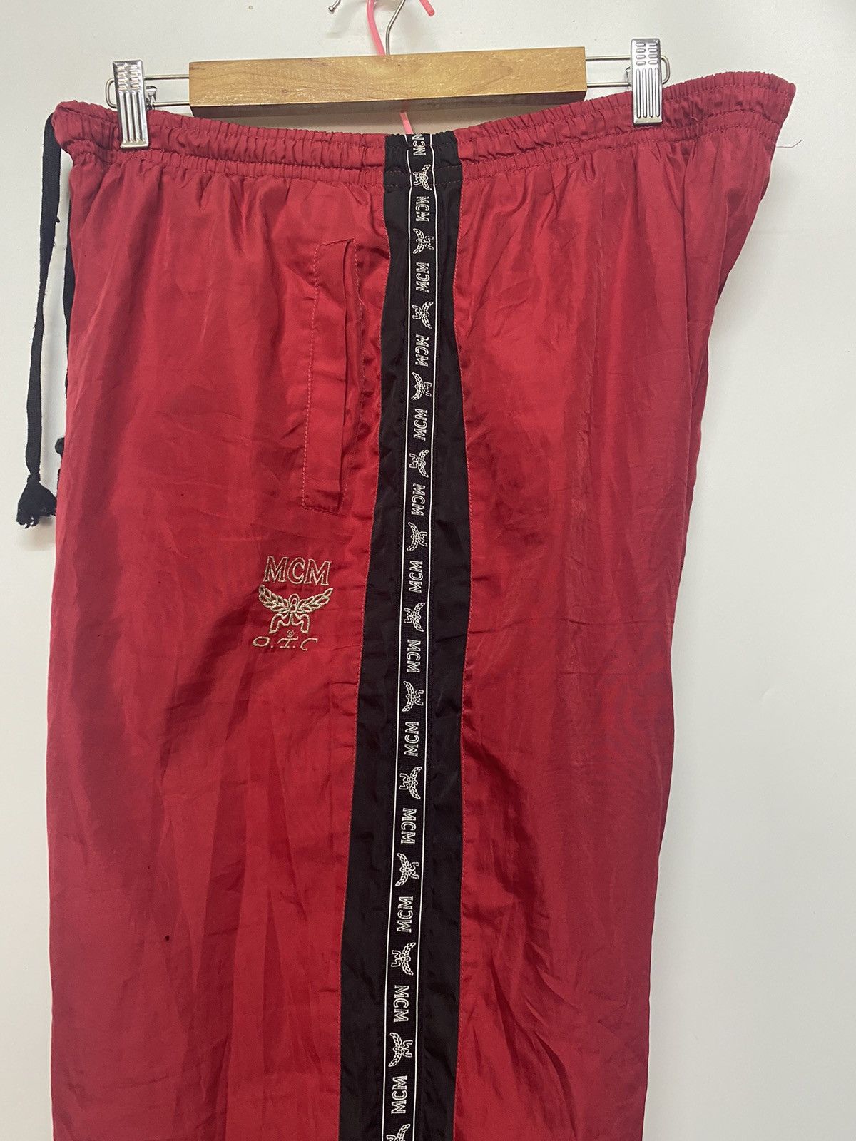 MCM Vintage MCM Sidetape Logo Track Pant Size US 32 / EU 48 - 9 Thumbnail