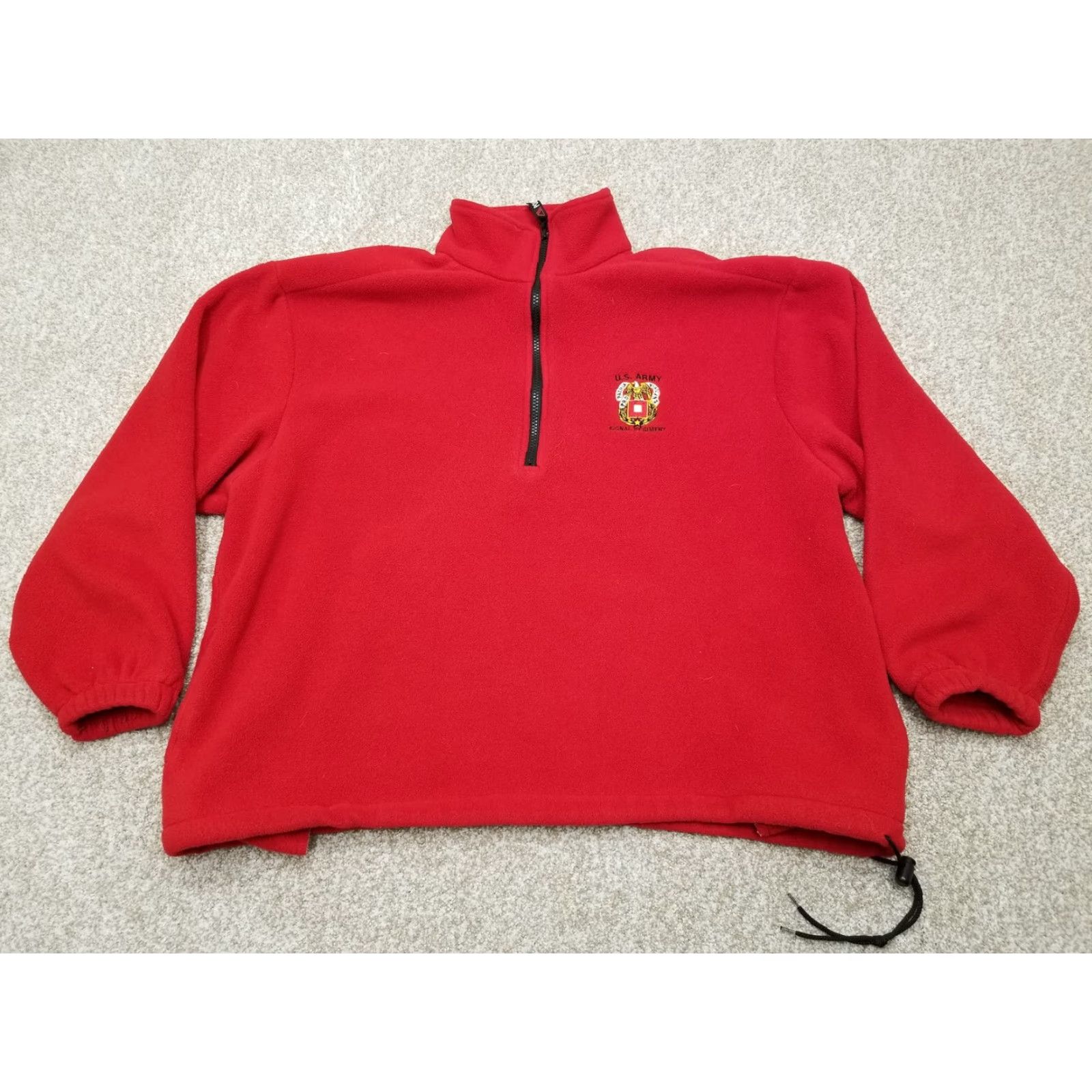 Vintage VINTAGE Polartec Oarsman Fleece Jacket Mens Extra Large Red 1/4 Zip Pullover Size US L / EU 52-54 / 3 - 2 Thumbnail