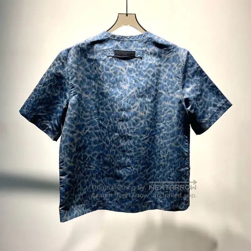Dior Dior Men's Blue Printed Nylon T-Shirt . Size US M / EU 48-50 / 2 - 3 Thumbnail