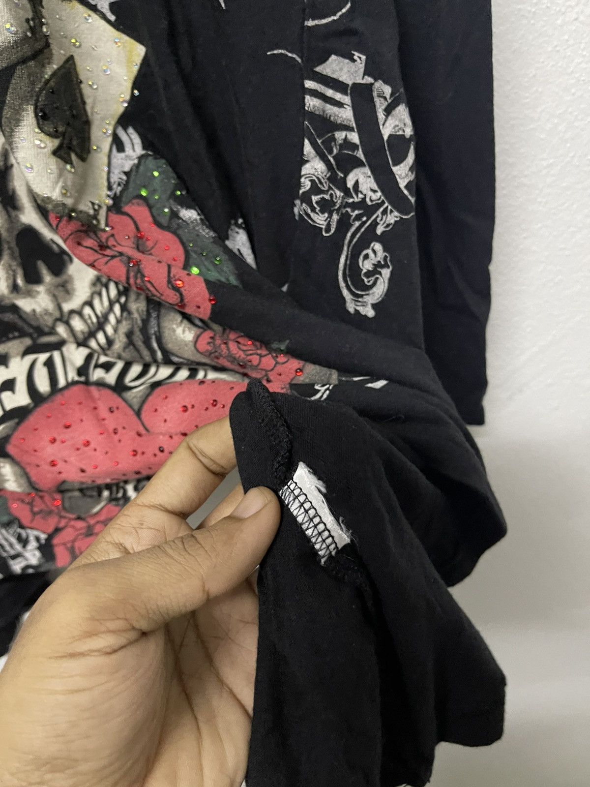 Japanese Brand 2000s DIG DEEP JAPANESEBRAND SKULL ASYMMETRICAL LONG SLEEVE Size L / US 10 / IT 46 - 11 Thumbnail
