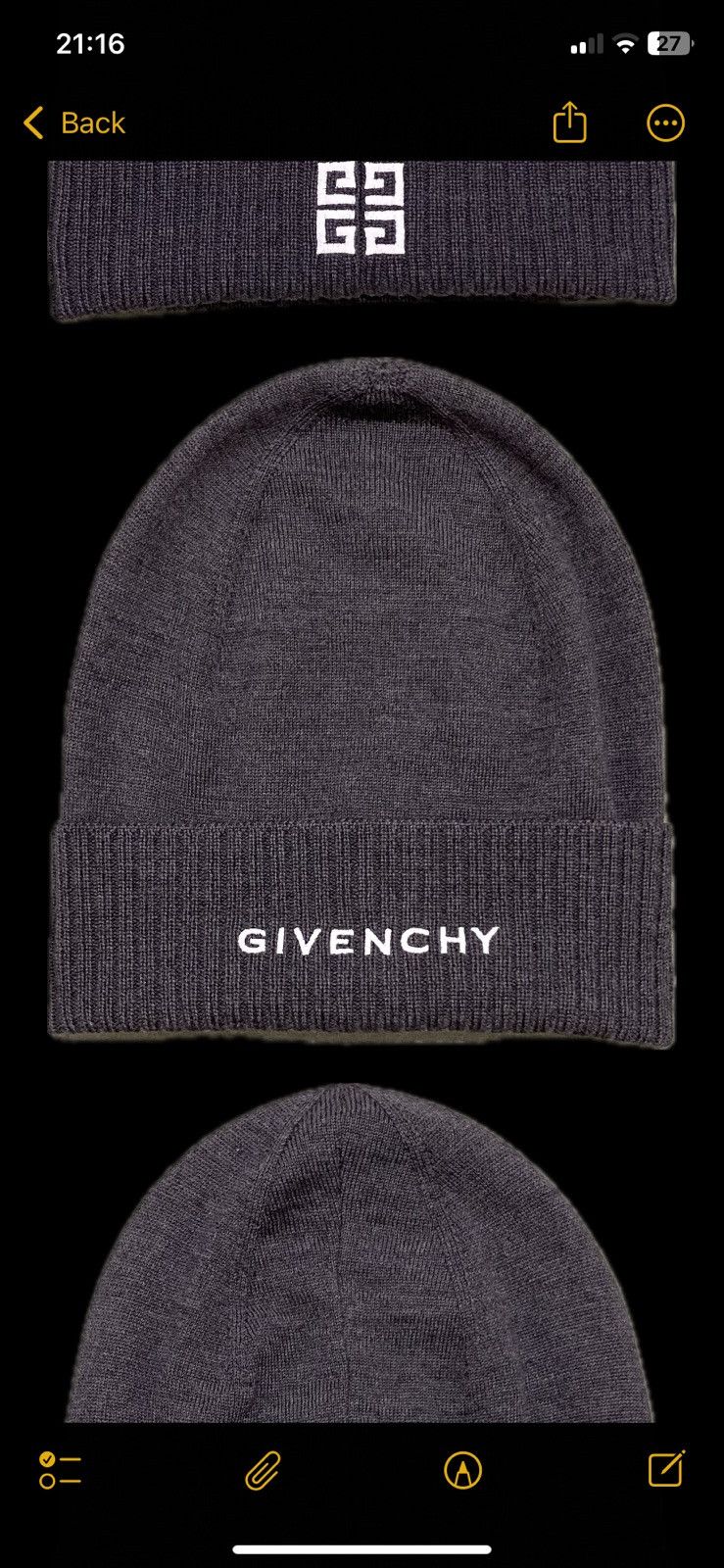 Givenchy GIVENCY beanie Size ONE SIZE - 1 Thumbnail