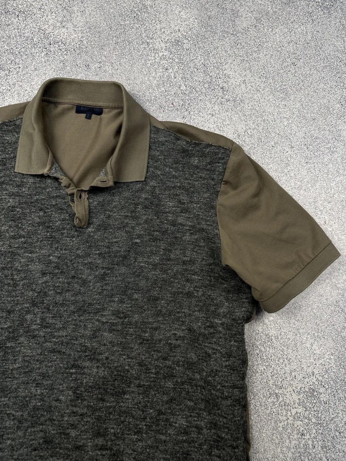 Lanvin × Vintage Lanvin Polo Shirt Size XL Wool blend cotton Unusual Limited Size US XL / EU 56 / 4 - 3 Thumbnail