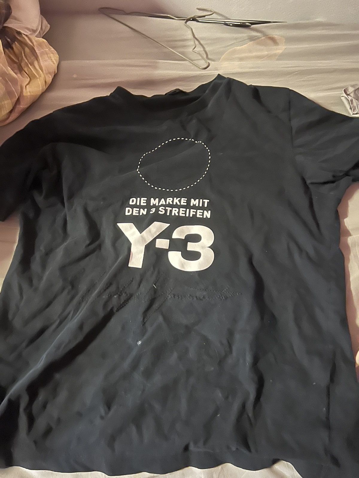 Image of Y 3 Y-3 Tee in Black, Men's (Size Small)