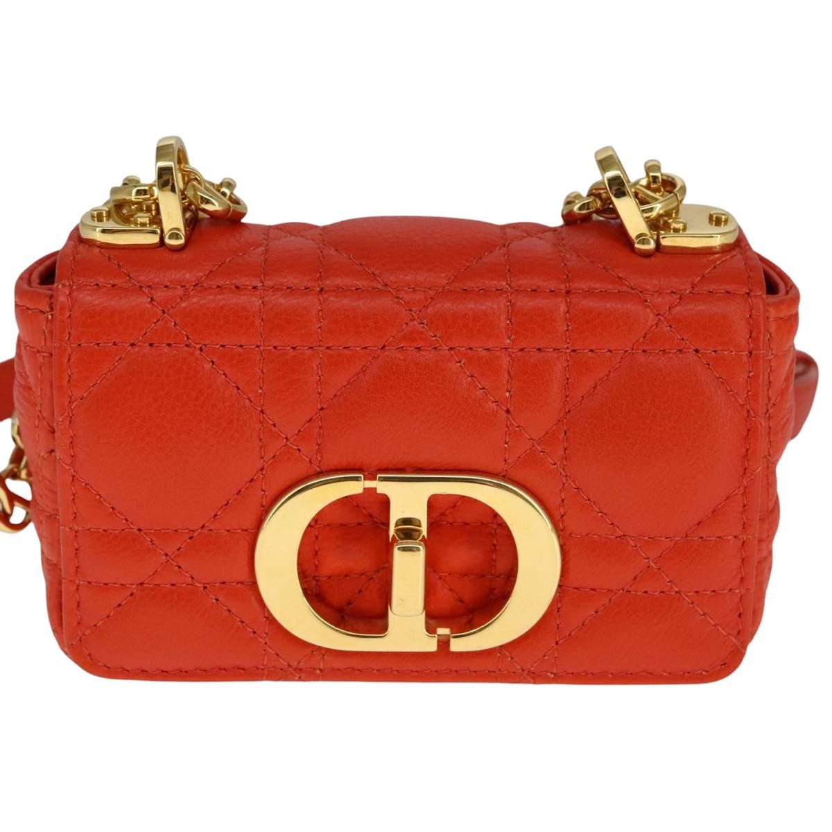 Dior Orange Leather Shoulder Bag (Pre-Owned) Size ONE SIZE - 1 Thumbnail