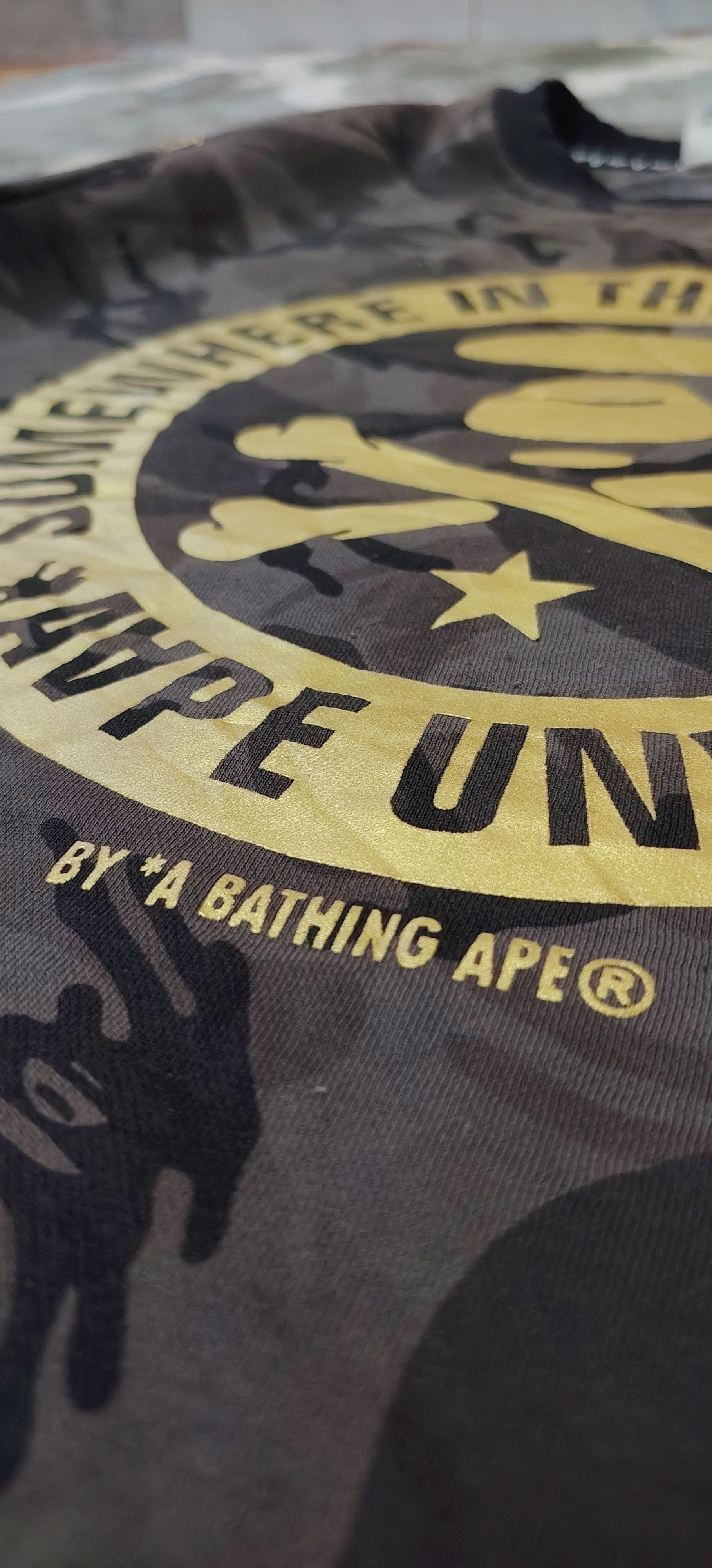 Aape AAPE By A Bathing Ape 2018 CNY Universe Camo Sweatshirt Size US XL / EU 56 / 4 - 6 Thumbnail