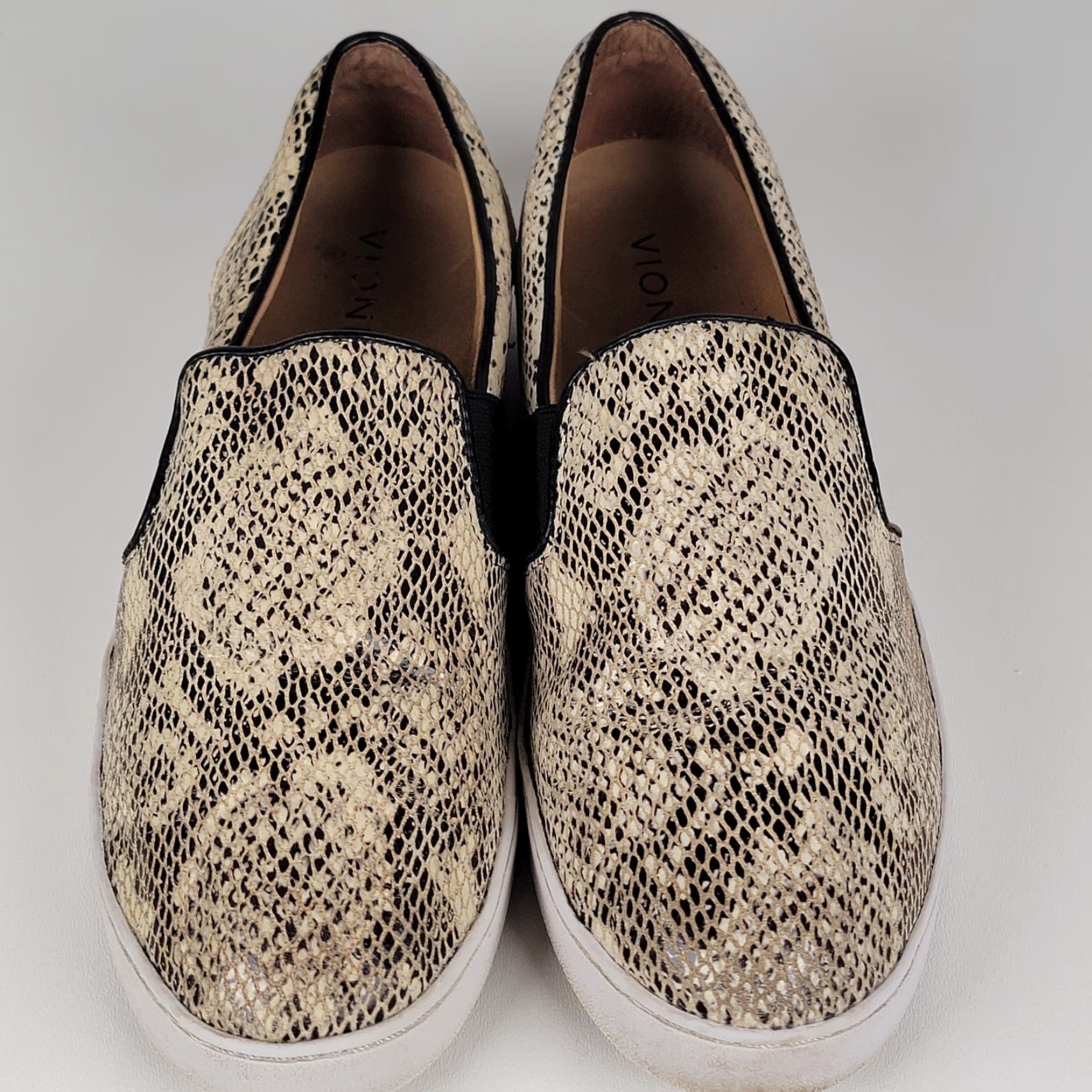 Vionic Vionic Demetra Women’s 8.5 Slip On Sneakers Snake Print Leather Comfort Casual Shoes Multicolor Animal Print Walking Shoes Womens Size US 9 / IT 39 - 2 Thumbnail