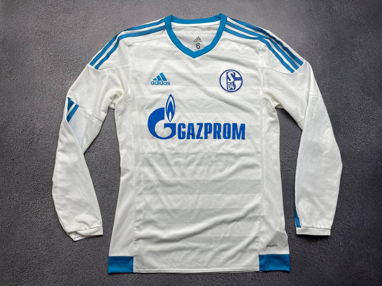 Adidas FC Schalke 04 Adizero player issue Soccer Football jersey Size US S / EU 44-46 / 1 - 1 Thumbnail
