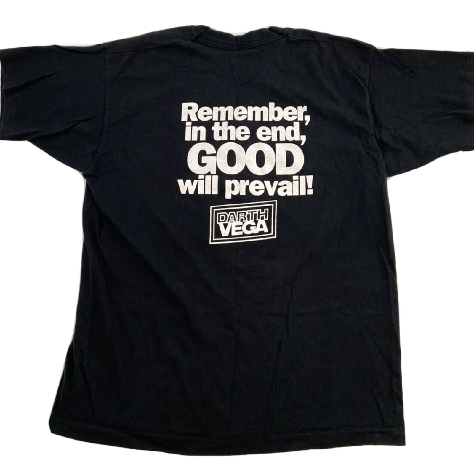 Fruit Of The Loom VINTAGE Fruit of the Loom Darth Vega Shirt Adult XL Black Double Print Mens Size US XL / EU 56 / 4 - 2 Thumbnail