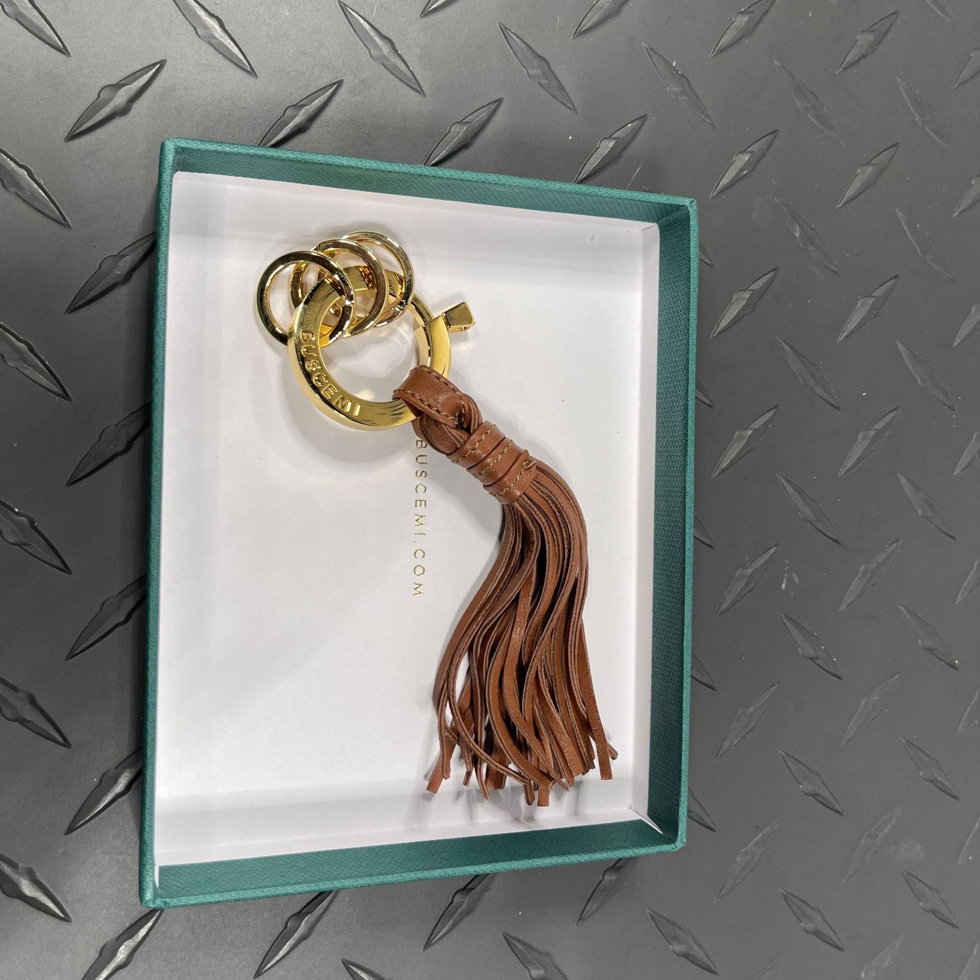 Buscemi Buscemi Fringe Keyholder Whiskey Leather Size ONE SIZE - 2 Thumbnail
