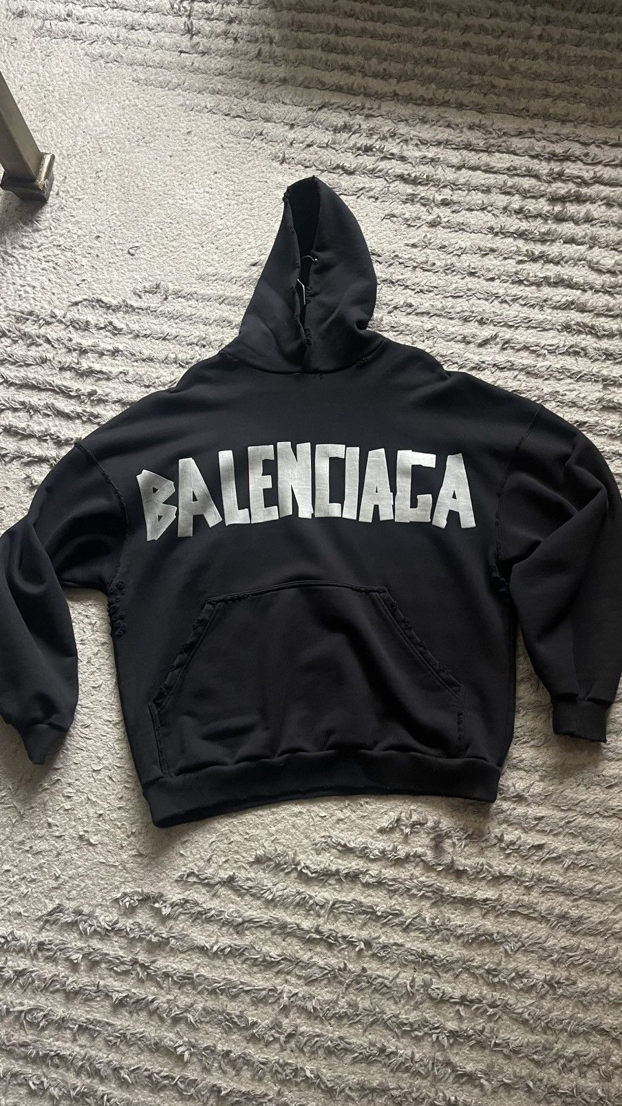 Balenciaga Balenciaga tape hoodie Size US L / EU 52-54 / 3 - 1 Thumbnail