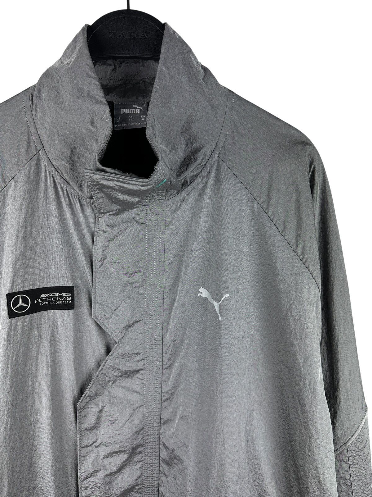 Mercedes-Benz × Puma Puma x Mercedes AMG Petronas Formula One Team Silver Jacket Size US XL / EU 56 / 4 - 3 Thumbnail
