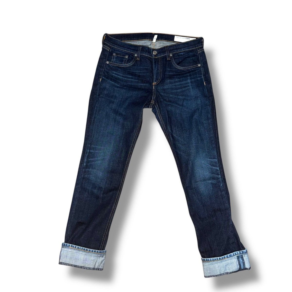 Rag & Bone Rag & Bone Serrano dark wash cropped jeans Size 27" / US 4 / IT 40 - 2 Thumbnail