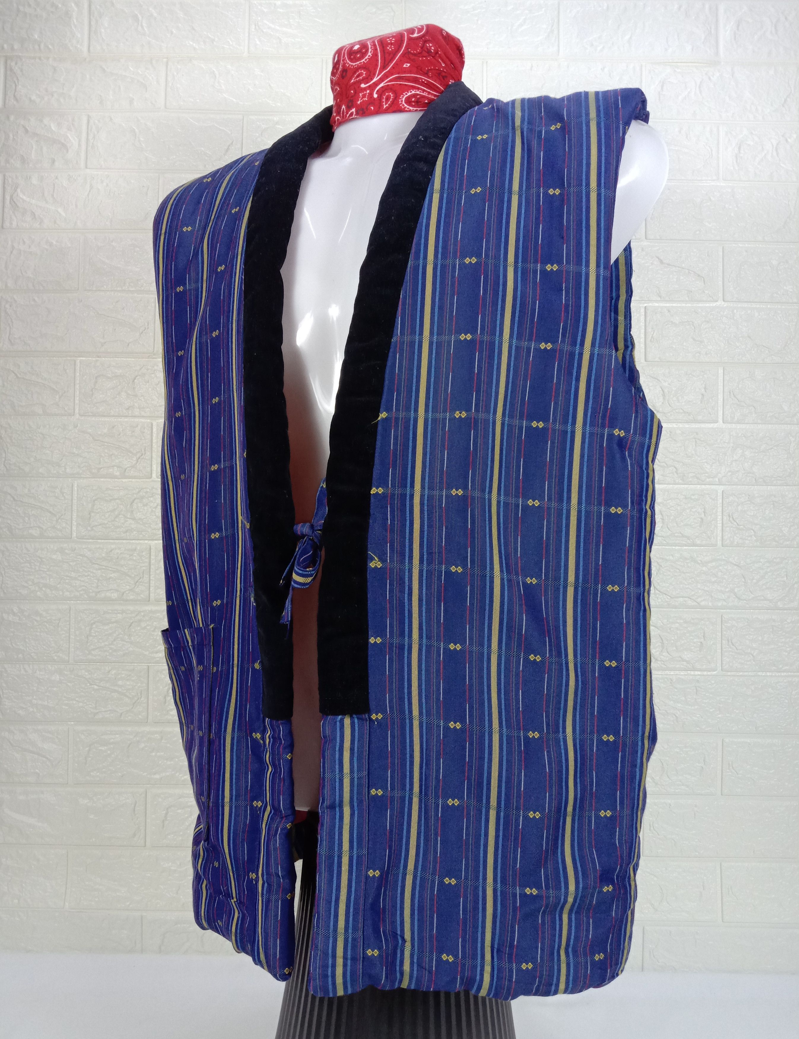 Japanese Brand Vintage Kuwano Art Puffer Sleeveless Kimono Size US L / EU 52-54 / 3 - 3 Thumbnail