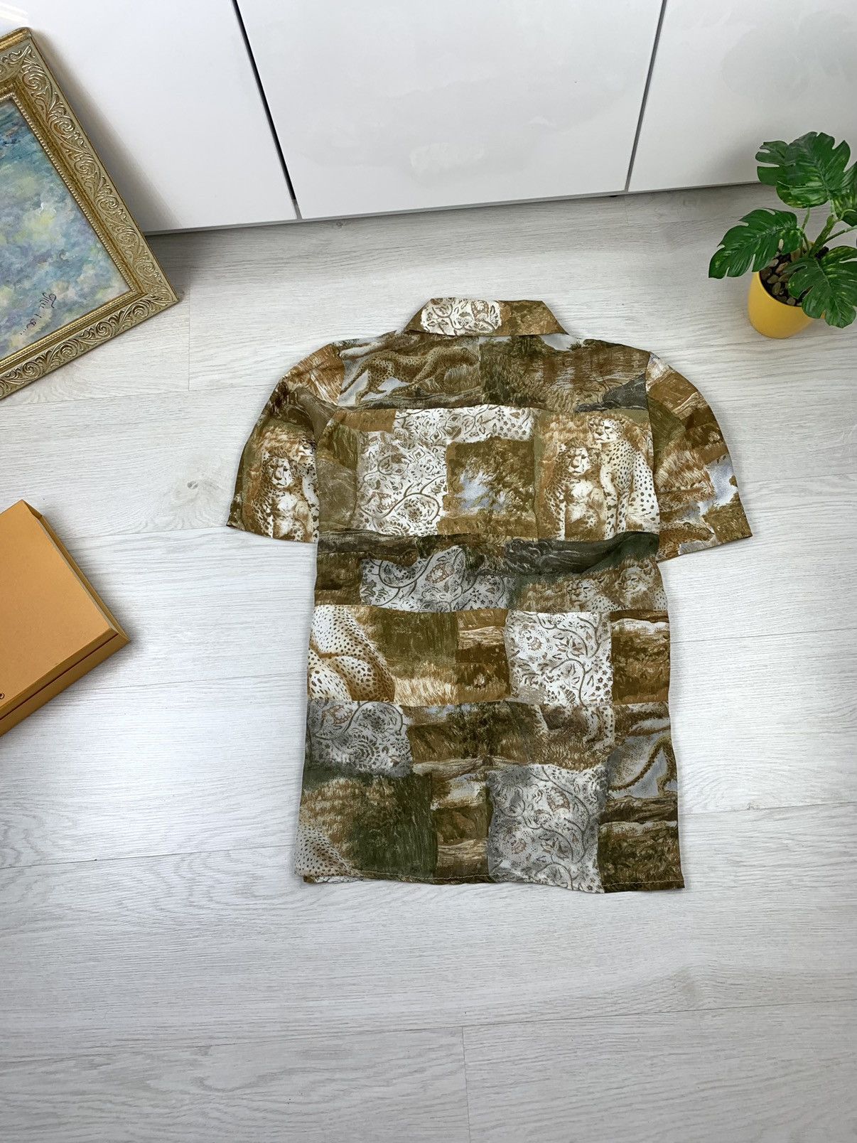 Sandro Sandro Paris Vintage 80s Women’s Blouse Shirt Size L / US 10 / IT 46 - 7 Thumbnail