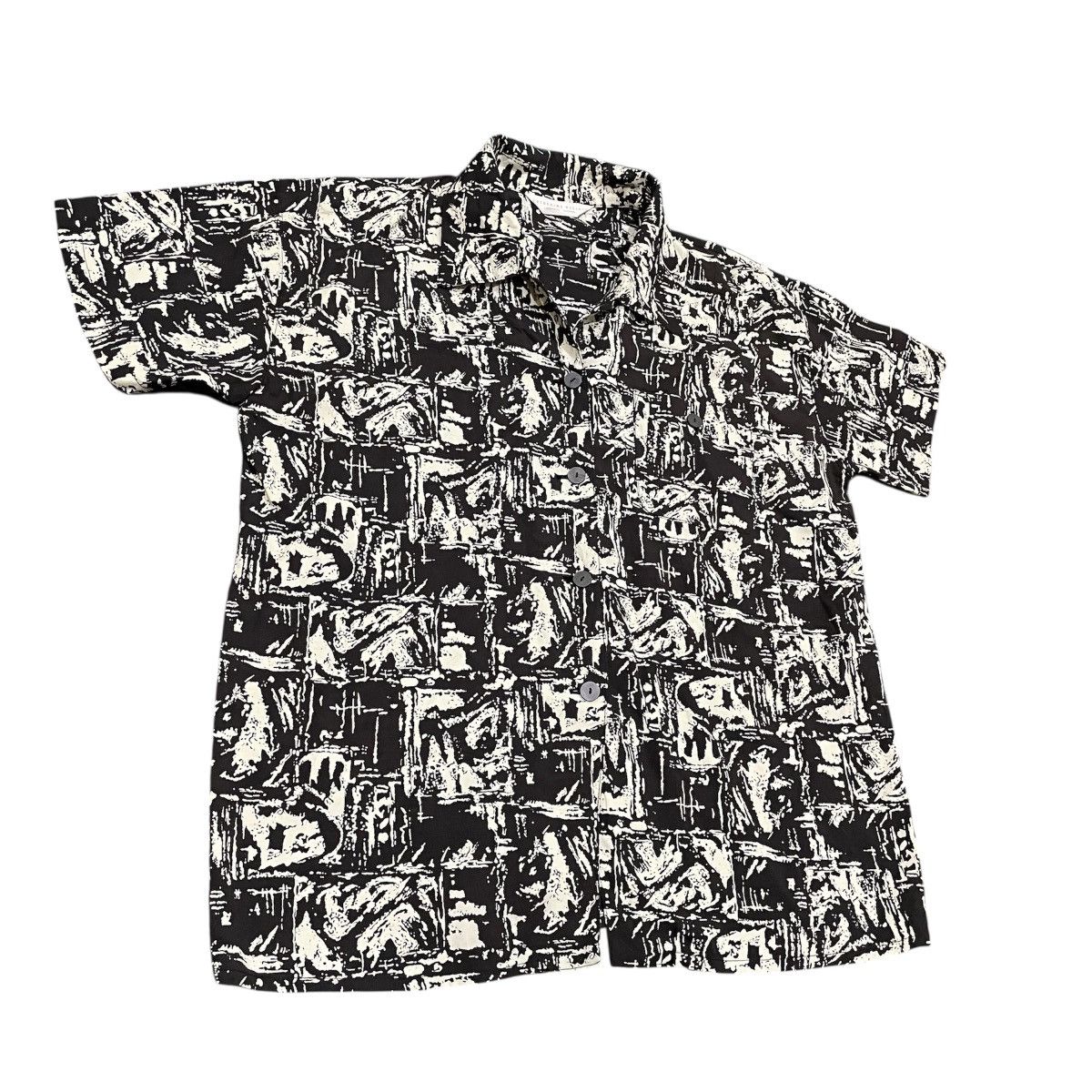 Japanese Brand Vintage Katherine Elliott Abstract Print Button Up Shirt Size US M / EU 48-50 / 2 - 3 Thumbnail