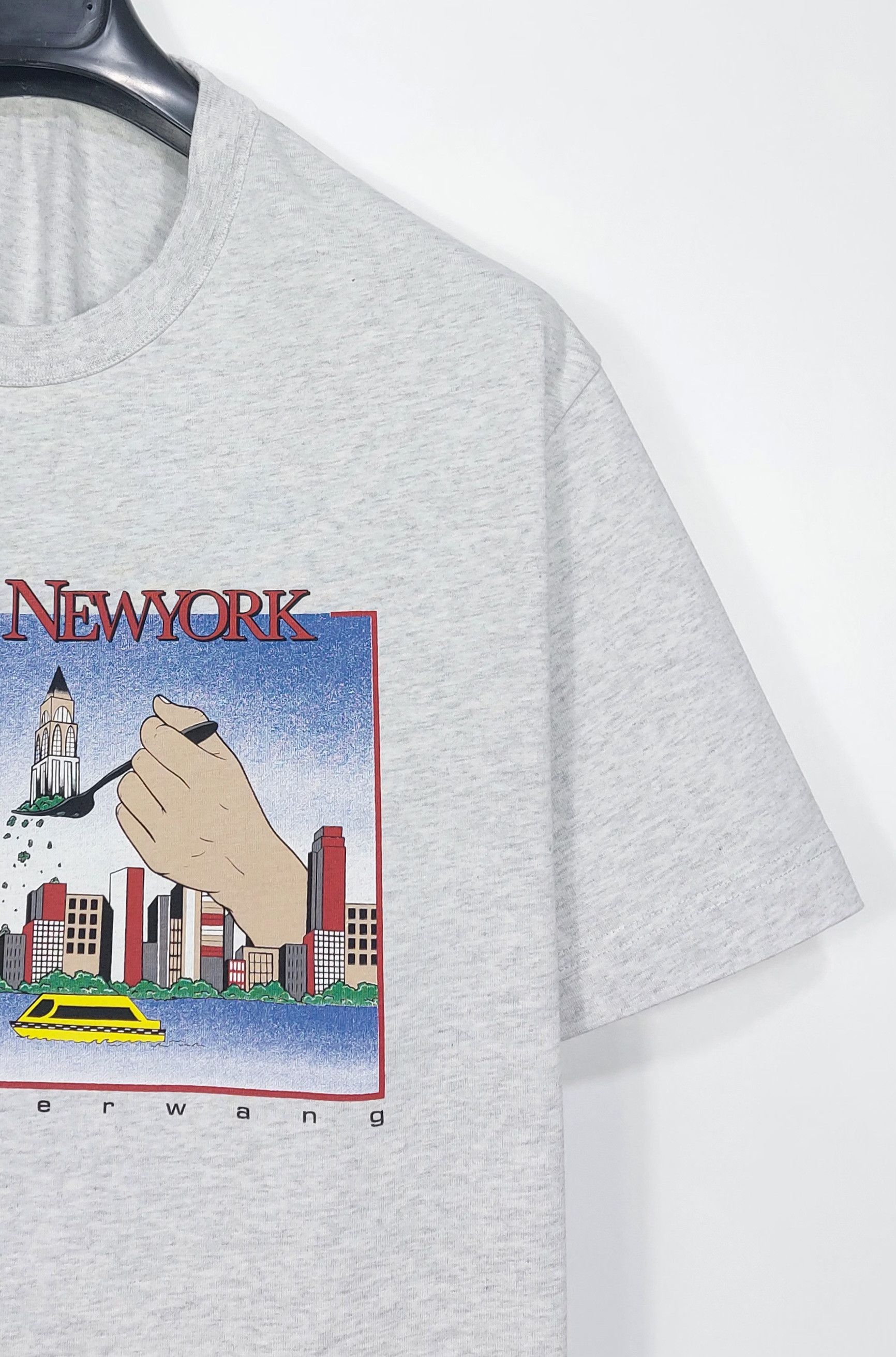 Alexander Wang taste of new york print tshirt - grey M Size US M / EU 48-50 / 2 - 4 Thumbnail