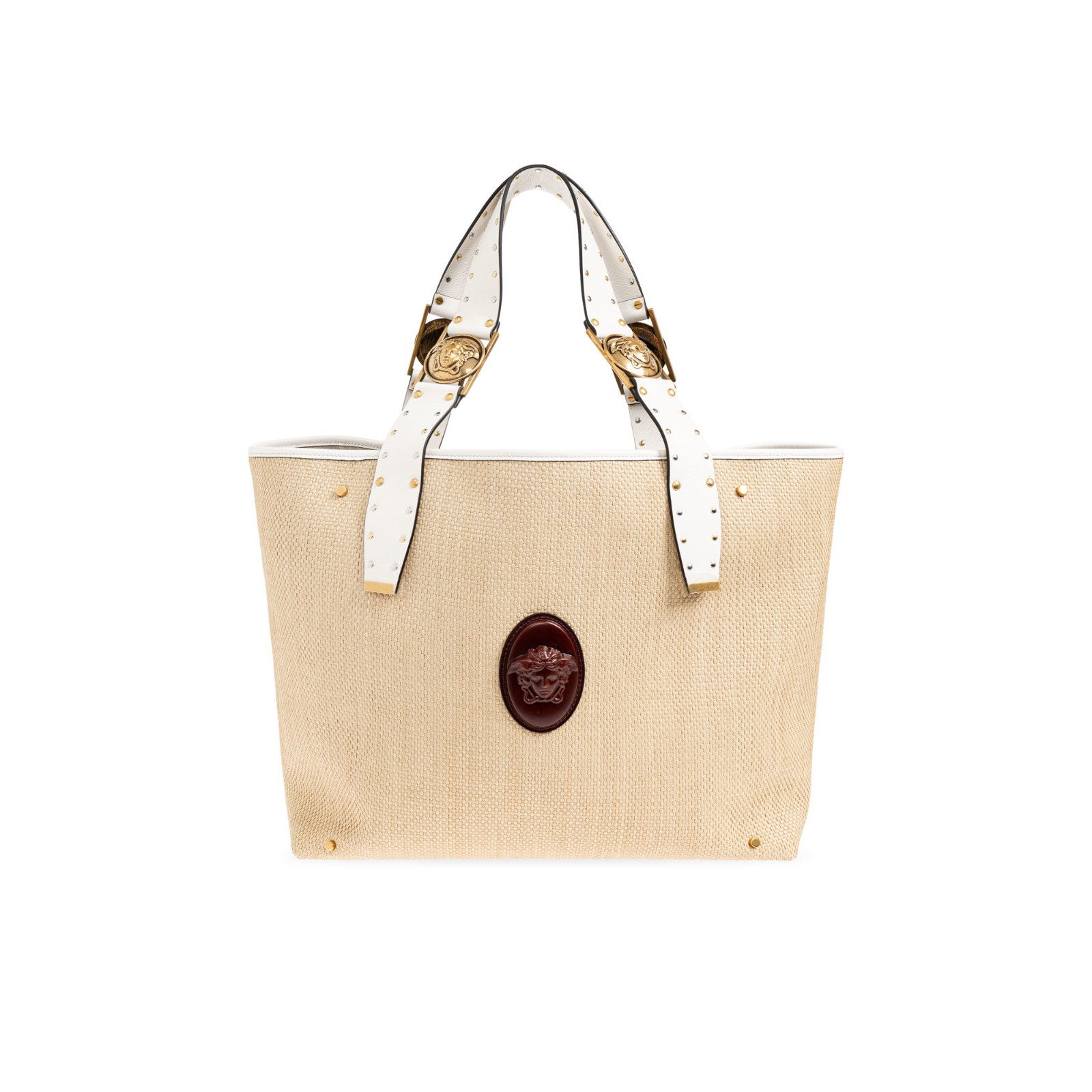 Versace VERSACE White Riviere Large Tote Bag New Size ONE SIZE - 1 Thumbnail