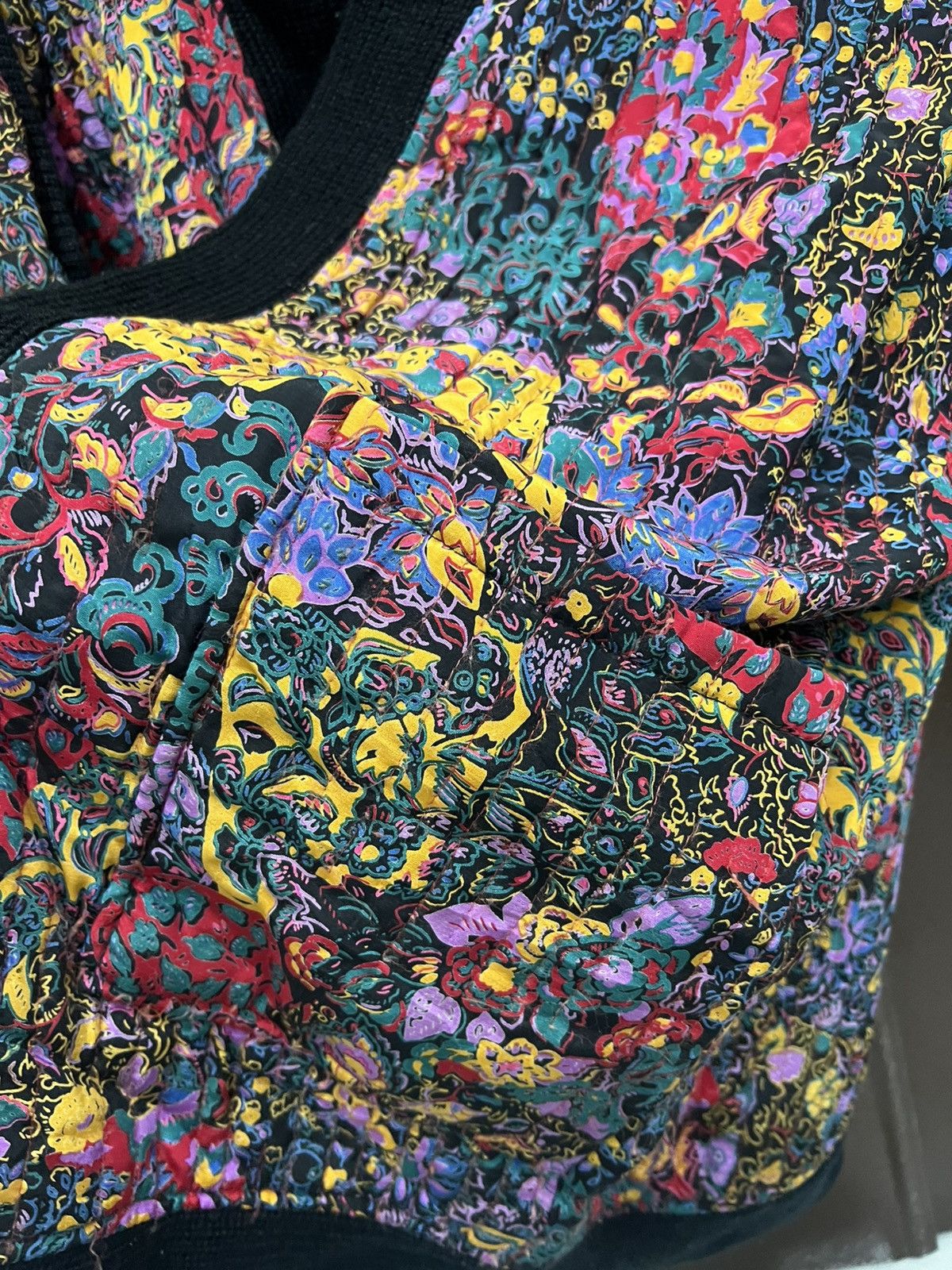 Japanese Brand Vintage Japanese Boho Batwing Flower Kimono Cardigan Size L / US 10 / IT 46 - 6 Thumbnail
