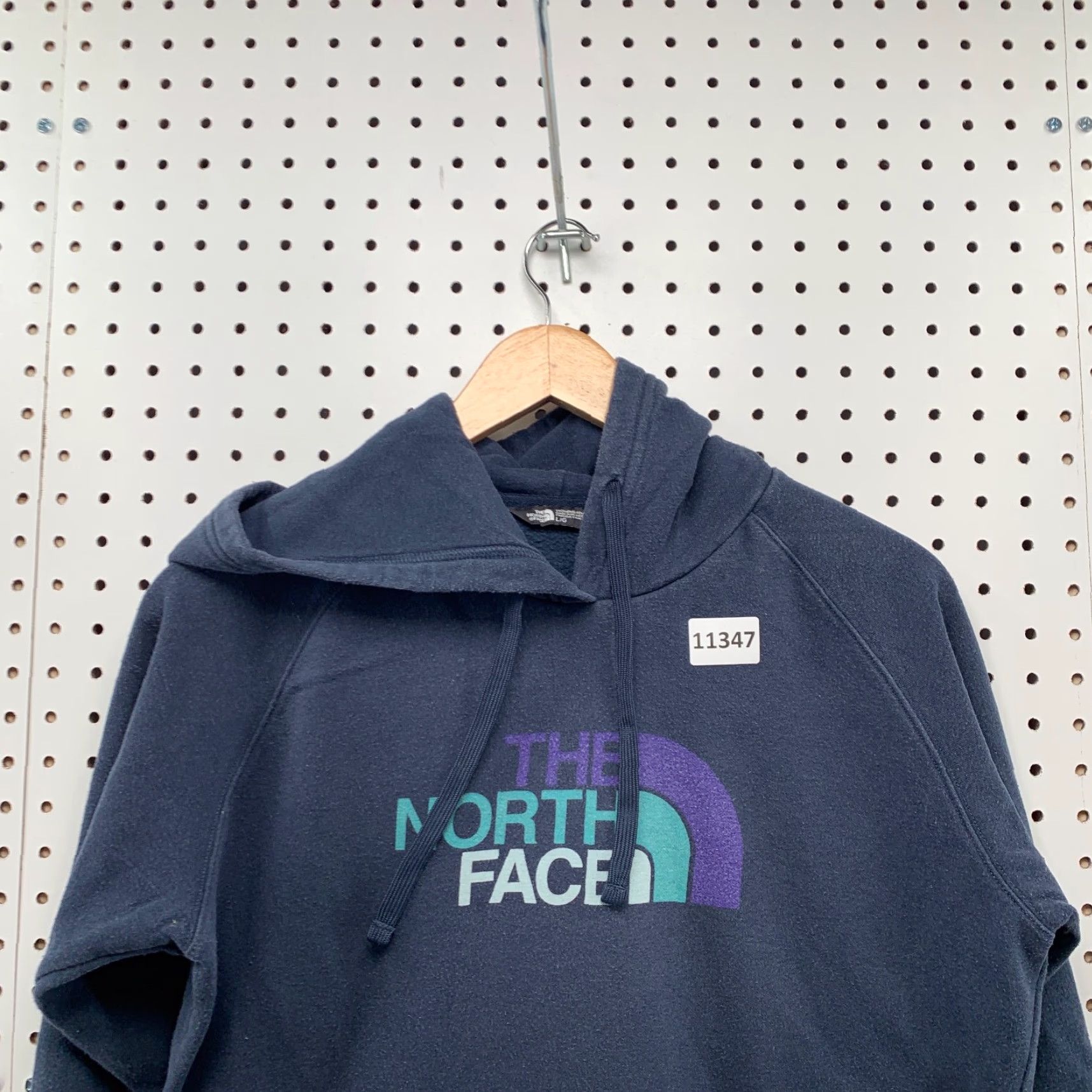 The North Face The North Face Hoodie Womens Medium Blue Outdoor 20.5x25.5 Sweatshirt Pullover Casual Travel Mens Womens Size M / US 6-8 / IT 42-44 - 2 Thumbnail
