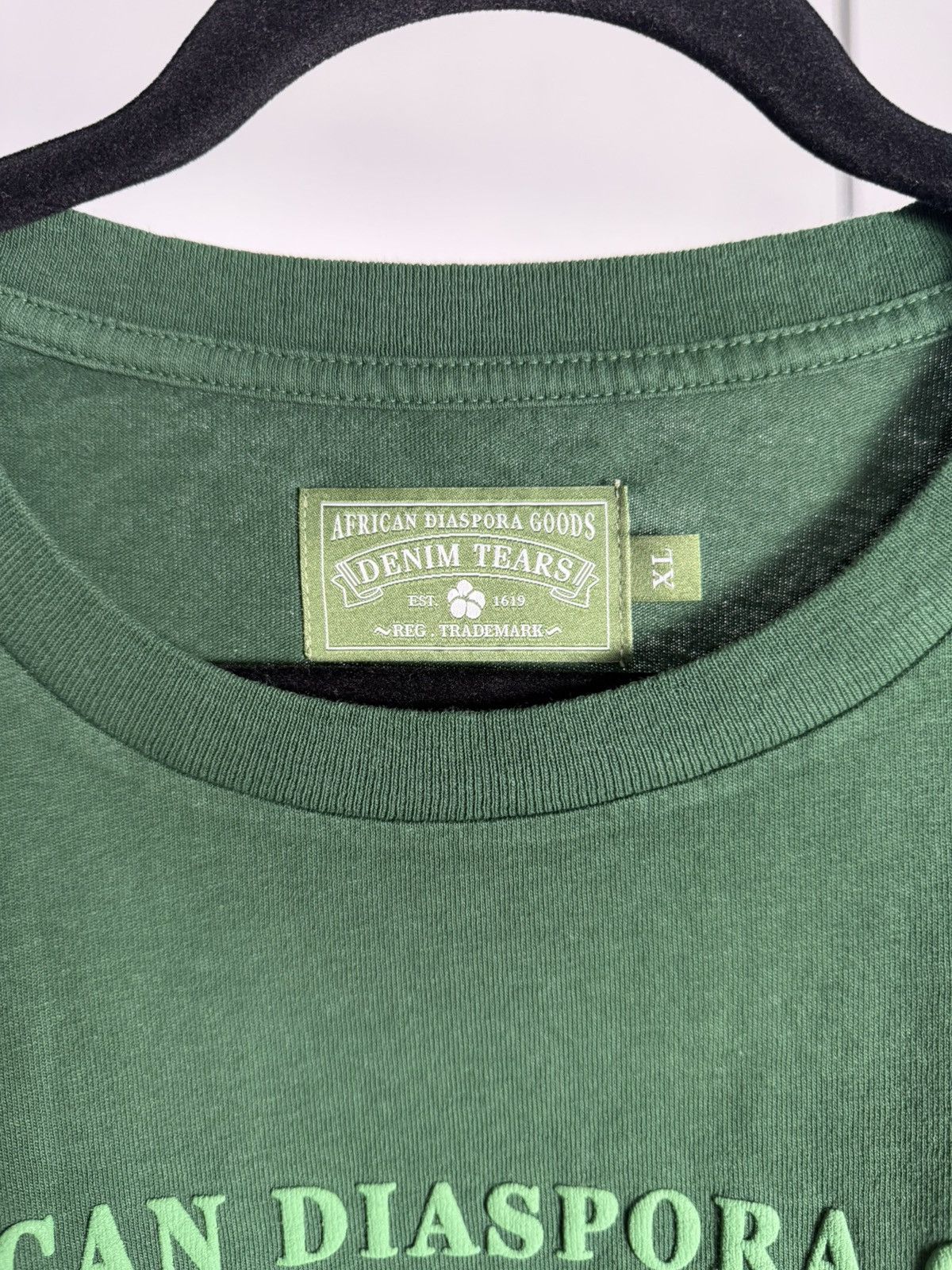 DENIM TEARS Denim Tears ADG Tee Green Size US XL / EU 56 / 4 - 2 Thumbnail