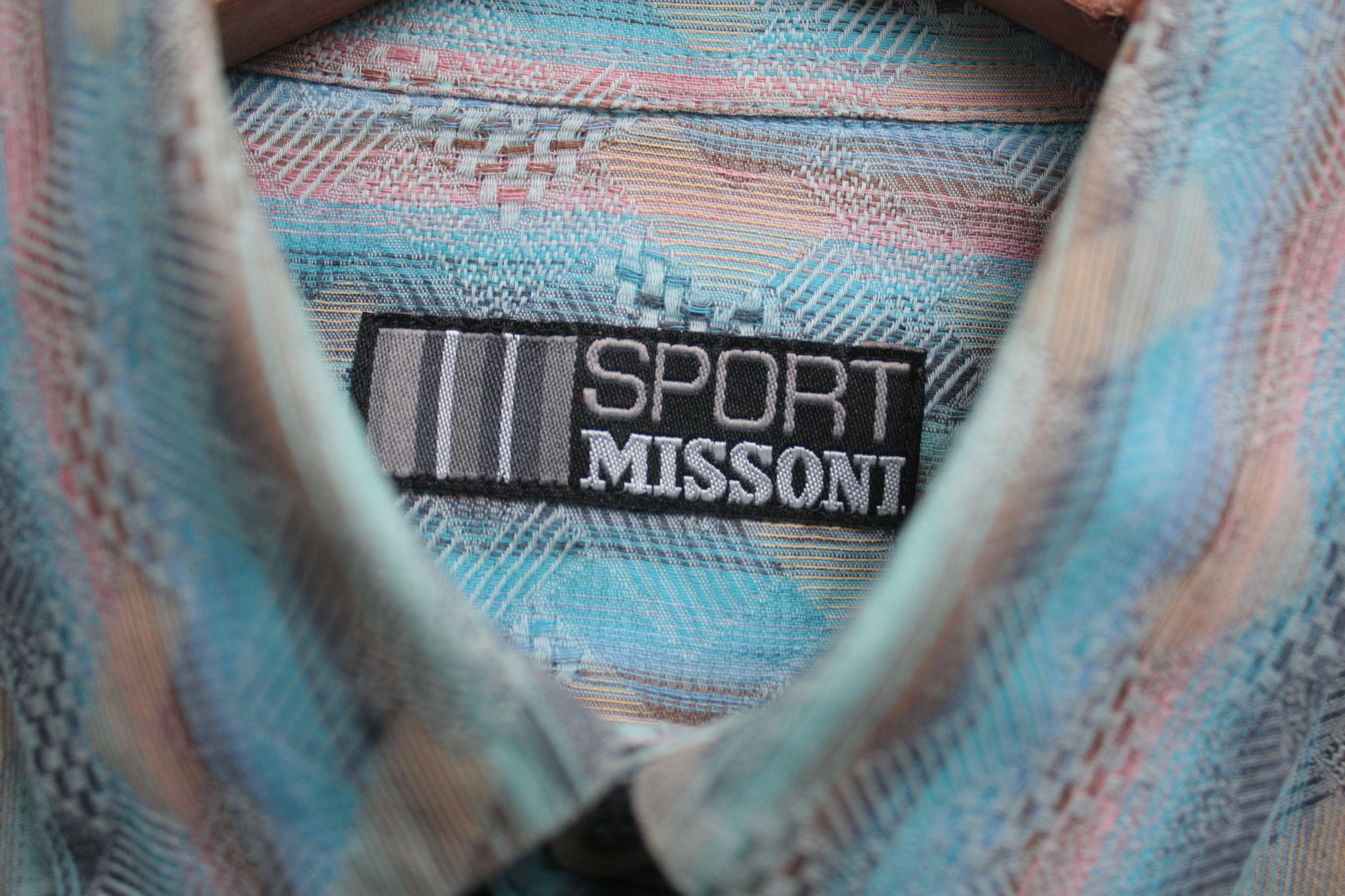 Missoni Missoni Sport Blue Short Sleeve Shirt Men's 50 Size US L / EU 52-54 / 3 - 4 Thumbnail