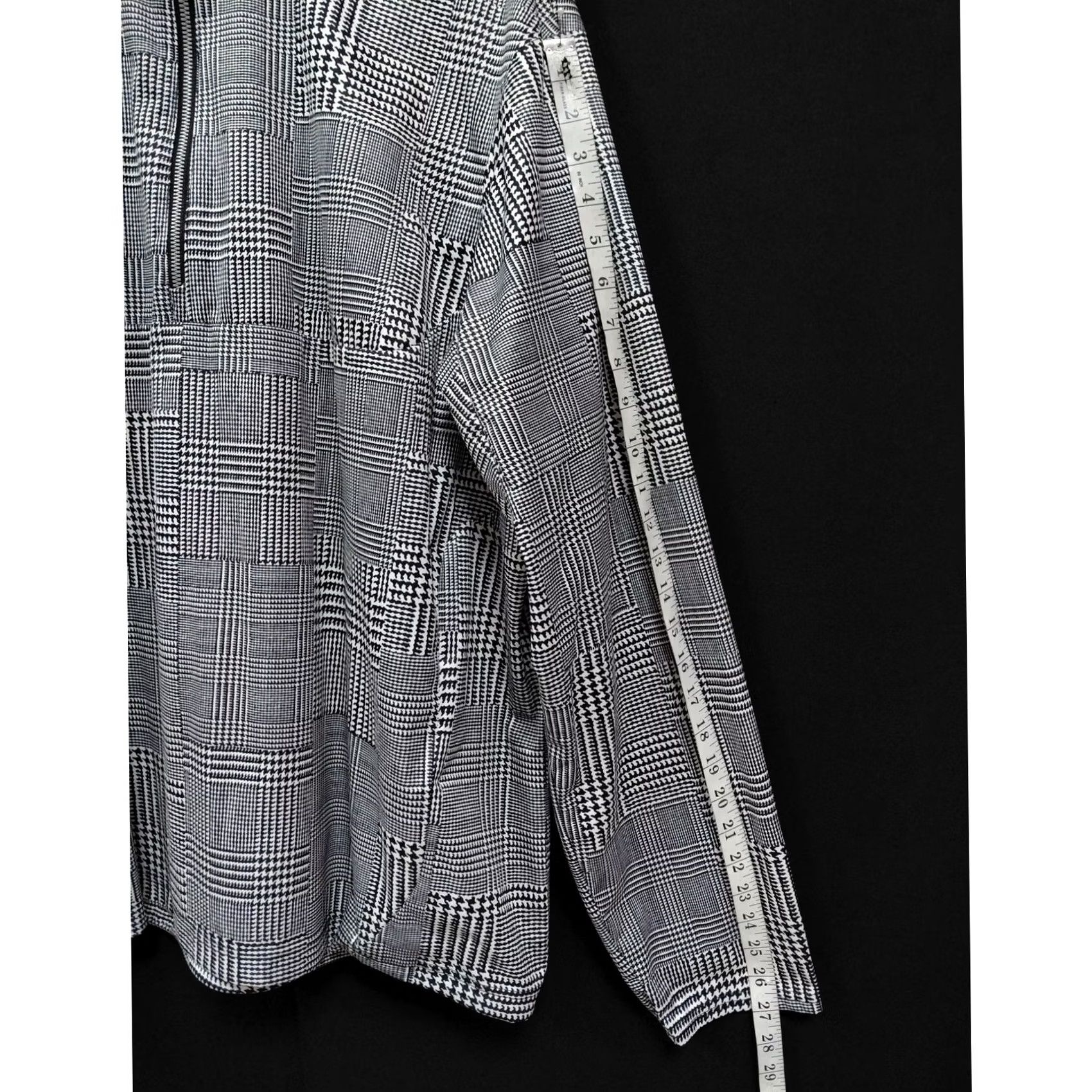 RLX Ralph Lauren RLX Ralph Lauren Houndstooth 1/2 Zip Pullover Top Shirt Womens M Black Polyester Knit Long Sleeve Lightweight Breathable Zip Activewear Casual 90s? Size M / US 6-8 / IT 42-44 - 6 Thumbnail