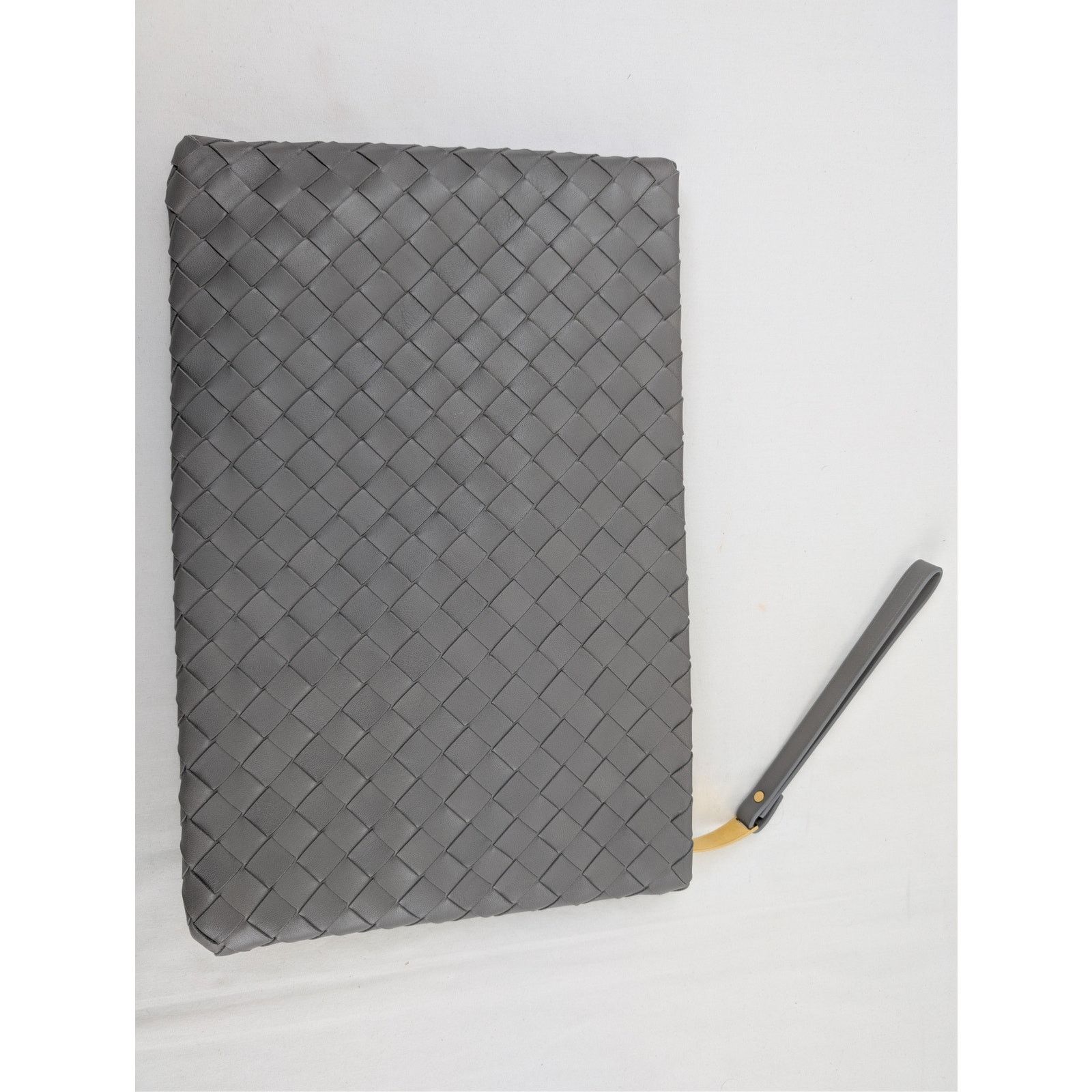 Bottega Veneta o1rshd1 Size: OS / intrecciato leather document case in grey Size ONE SIZE - 4 Thumbnail