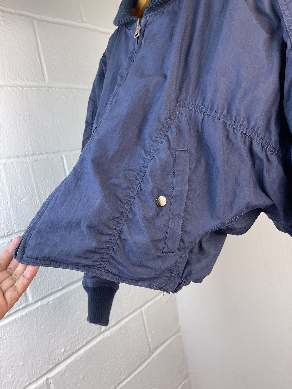 Issey Miyake × Tsumori Chisato 90s ISSEY MIYAKE CROPED REVERSIBLE BOMBER JACKET Size US L / EU 52-54 / 3 - 22 Thumbnail