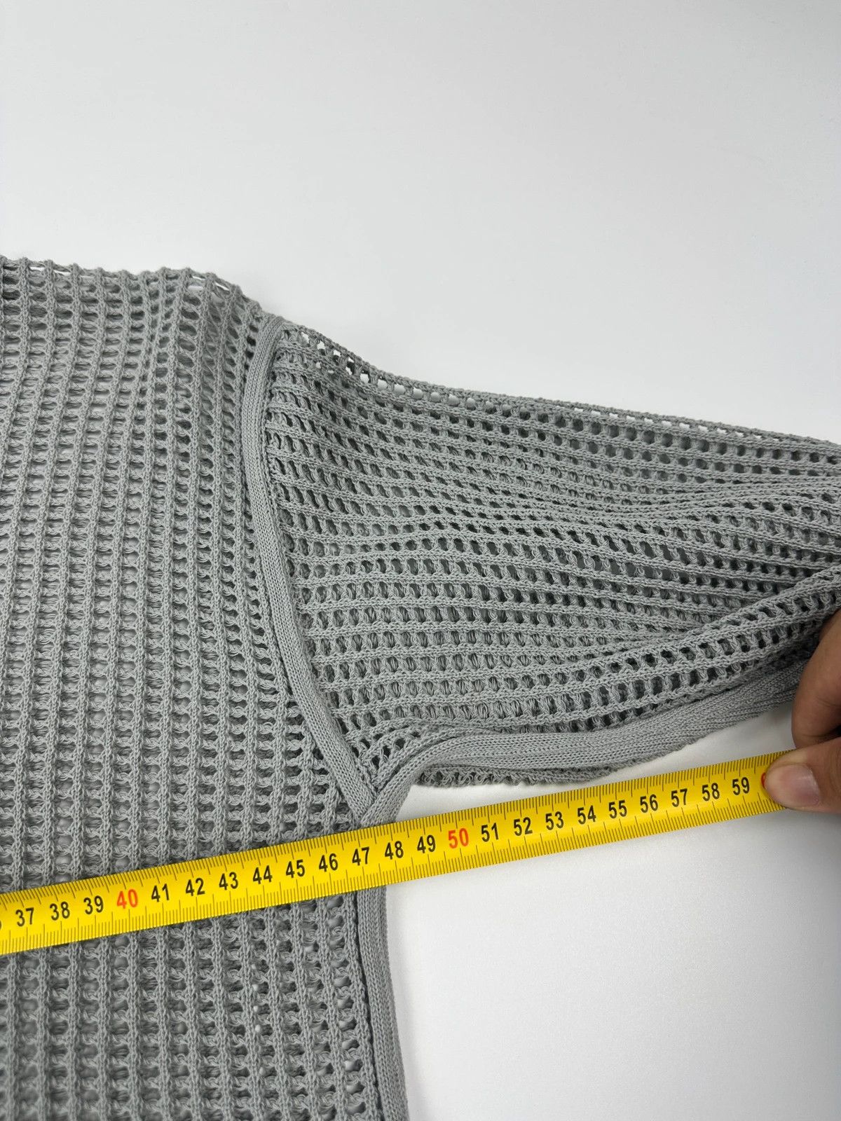 Dolce & Gabbana Dolce & Gabbana 00’s Grey Mesh Knit Sweater Size US M / EU 48-50 / 2 - 11 Thumbnail