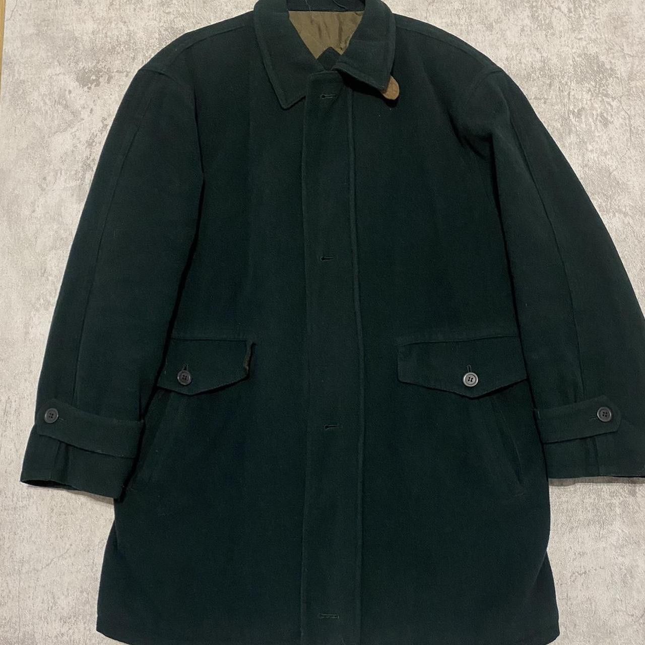 Other Green 90s Cashmere wool jacket Coat Vintage Retro Size US XL / EU 56 / 4 - 1 Thumbnail