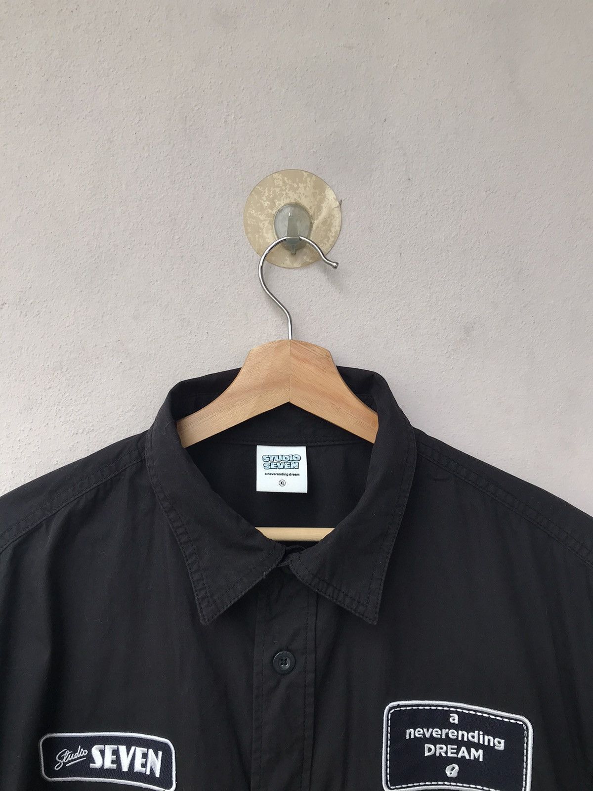 Studio Seven Studio Seven by Gu Patches Button Up Shirt Size US XL / EU 56 / 4 - 2 Thumbnail